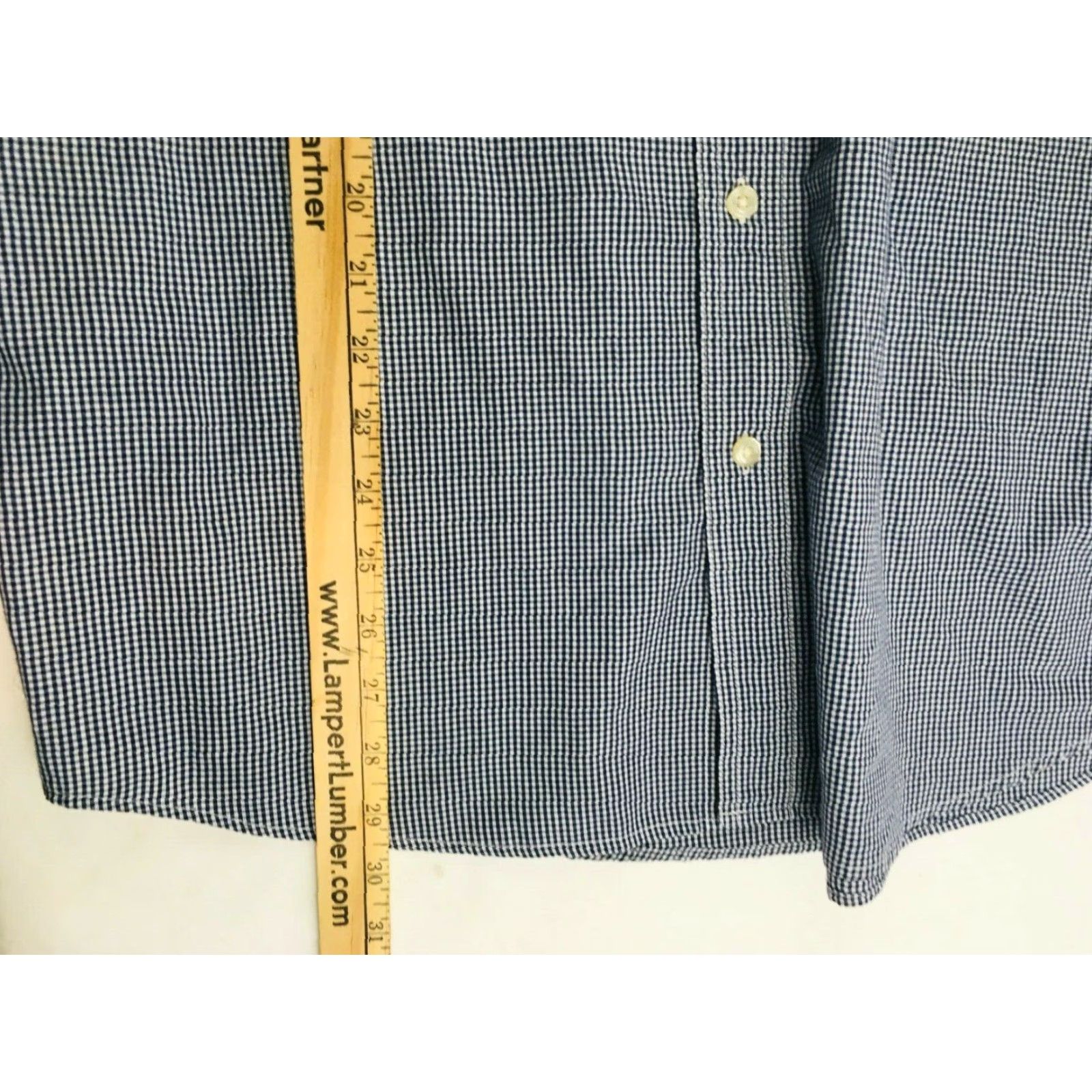 Chaps Chaps Shirt Men's Size L Button Down Long Sleeve Embroidered Logo Check Pocket Navy Blue Size US L / EU 52-54 / 3 - 5 Thumbnail