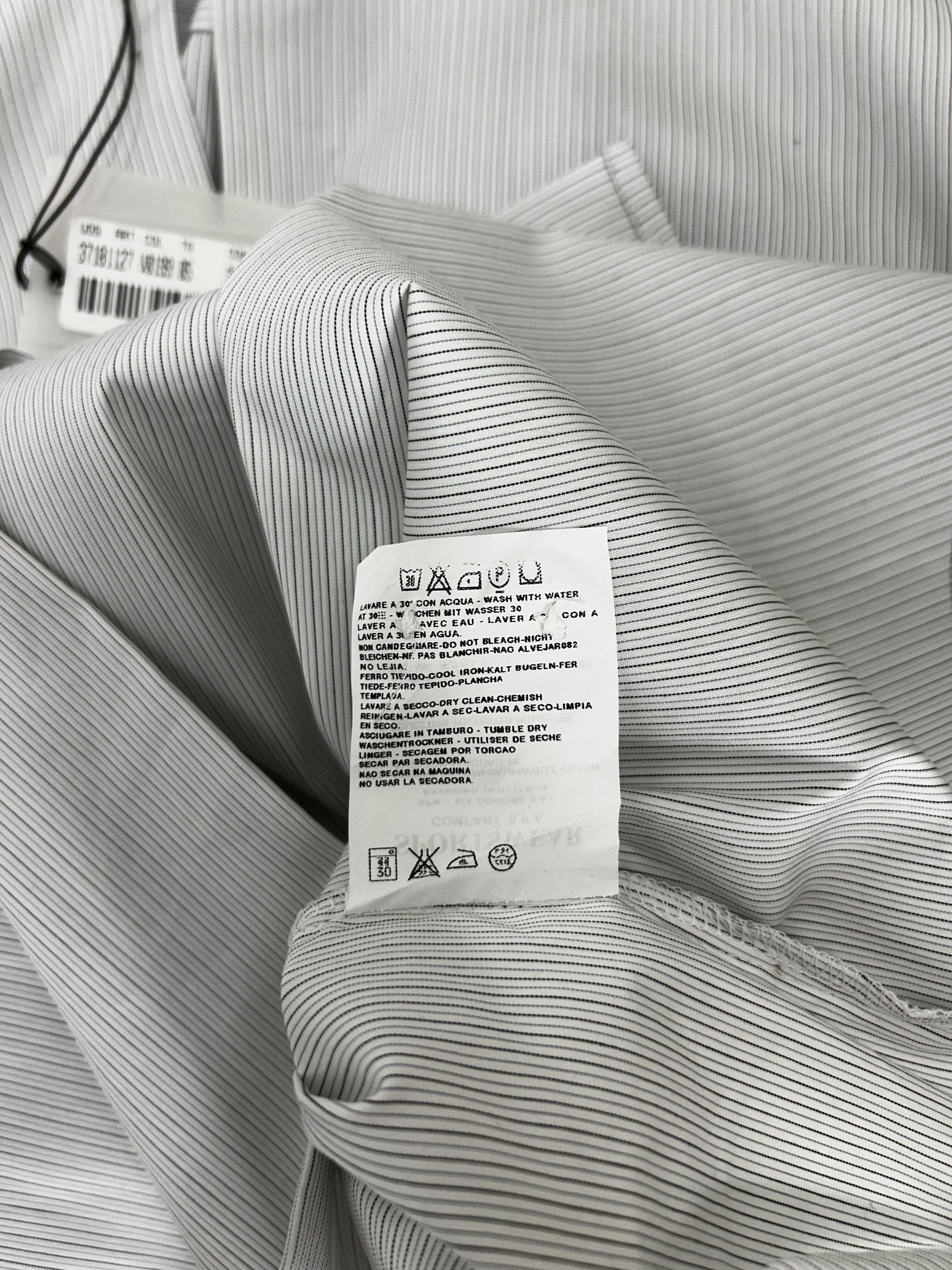 C.P. Company CP Company White Micro Stripe Shirt Size US XXL / EU 58 / 5 - 6 Thumbnail