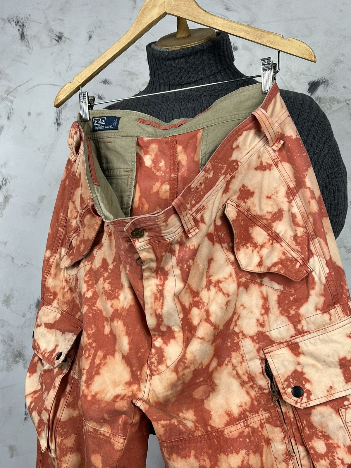 Polo Ralph Lauren Vintage Polo Ralph Lauren Custom Camo Cargo Pants L - XL 36 Size US 36 / EU 52 - 8 Thumbnail