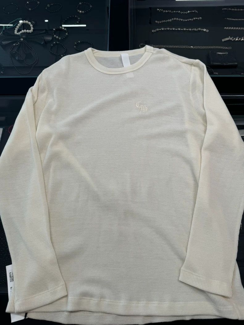 Chrome Hearts Chrome Hearts Cream Embroidered Waffle Long Sleeve-yf Size US M / EU 48-50 / 2 - 1 Thumbnail