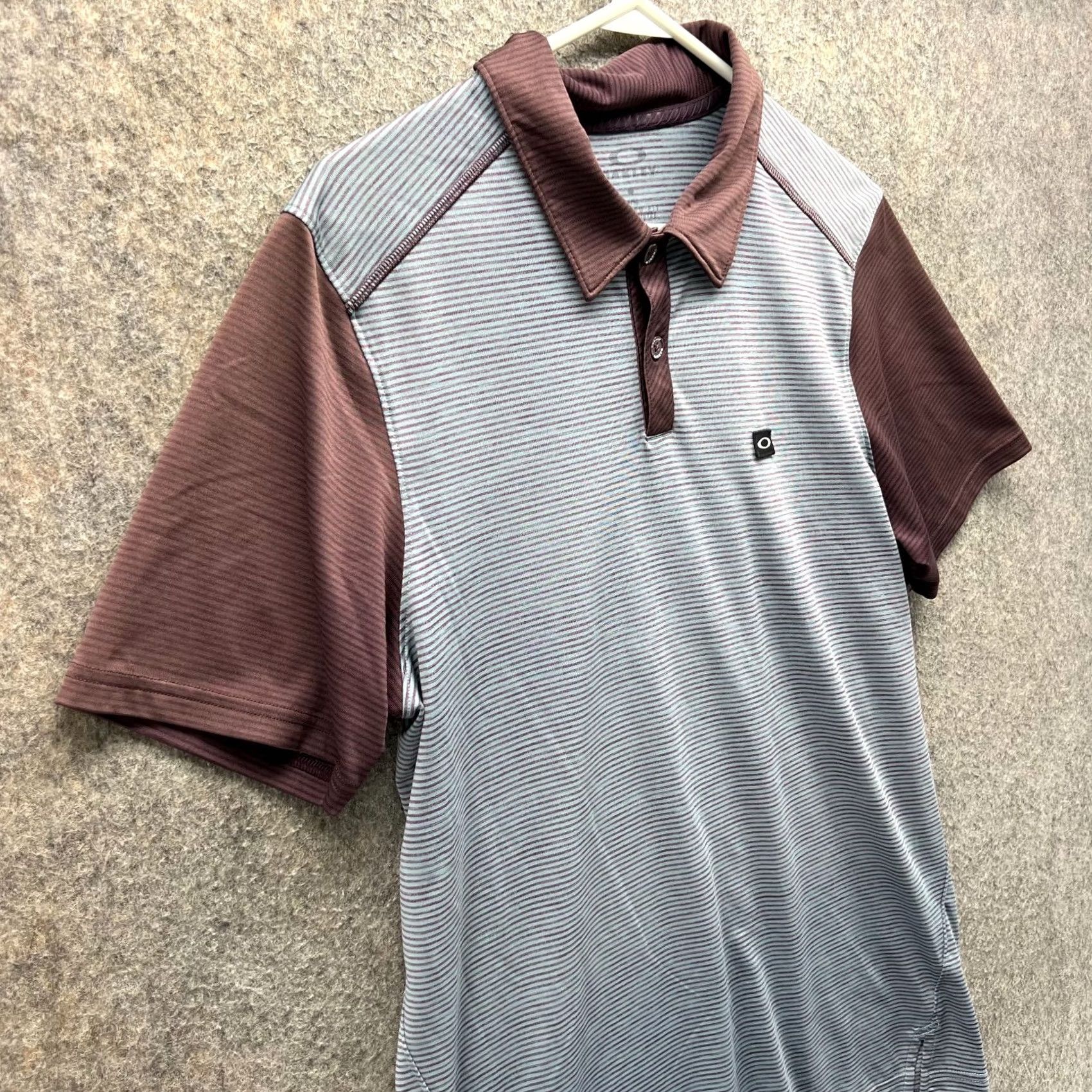 Oakley Oakley Polo Shirt Mens M Blue Red Lightweight Golf Striped Tailored Fit Size US M / EU 48-50 / 2 - 3 Thumbnail