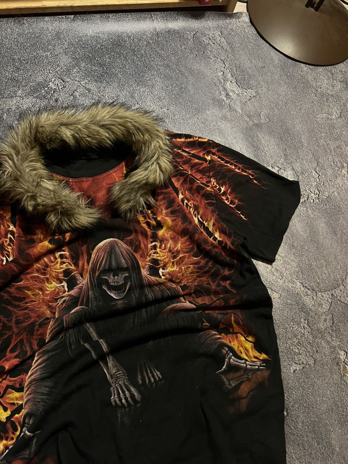 Vintage T-Shirt Vintage Distressed Spiral / Archive Avan Garde Rock Size US XXL / EU 58 / 5 - 2 Thumbnail