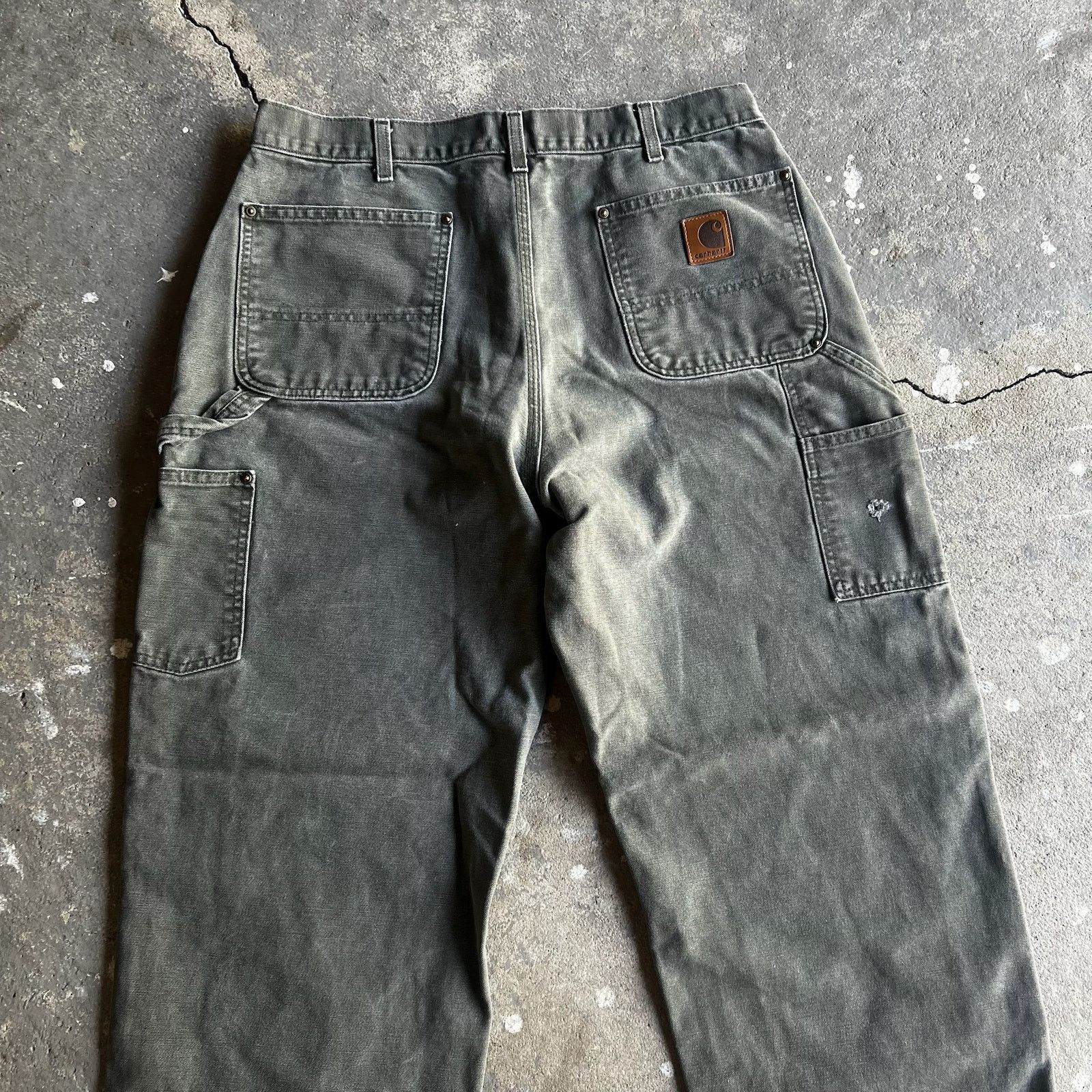 Carhartt × Vintage Carhartt green double knee work wear carpenter pants Size US 34 / EU 50 - 5 Thumbnail