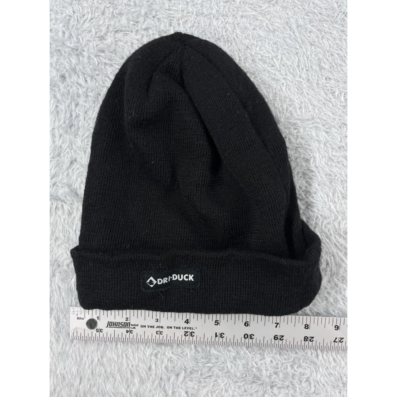 Vintage Dri Duck Beanie Adult One Size Black Knit Wool Acrylic Blend Ski Outdoor Logo Mens Size ONE SIZE - 4 Thumbnail