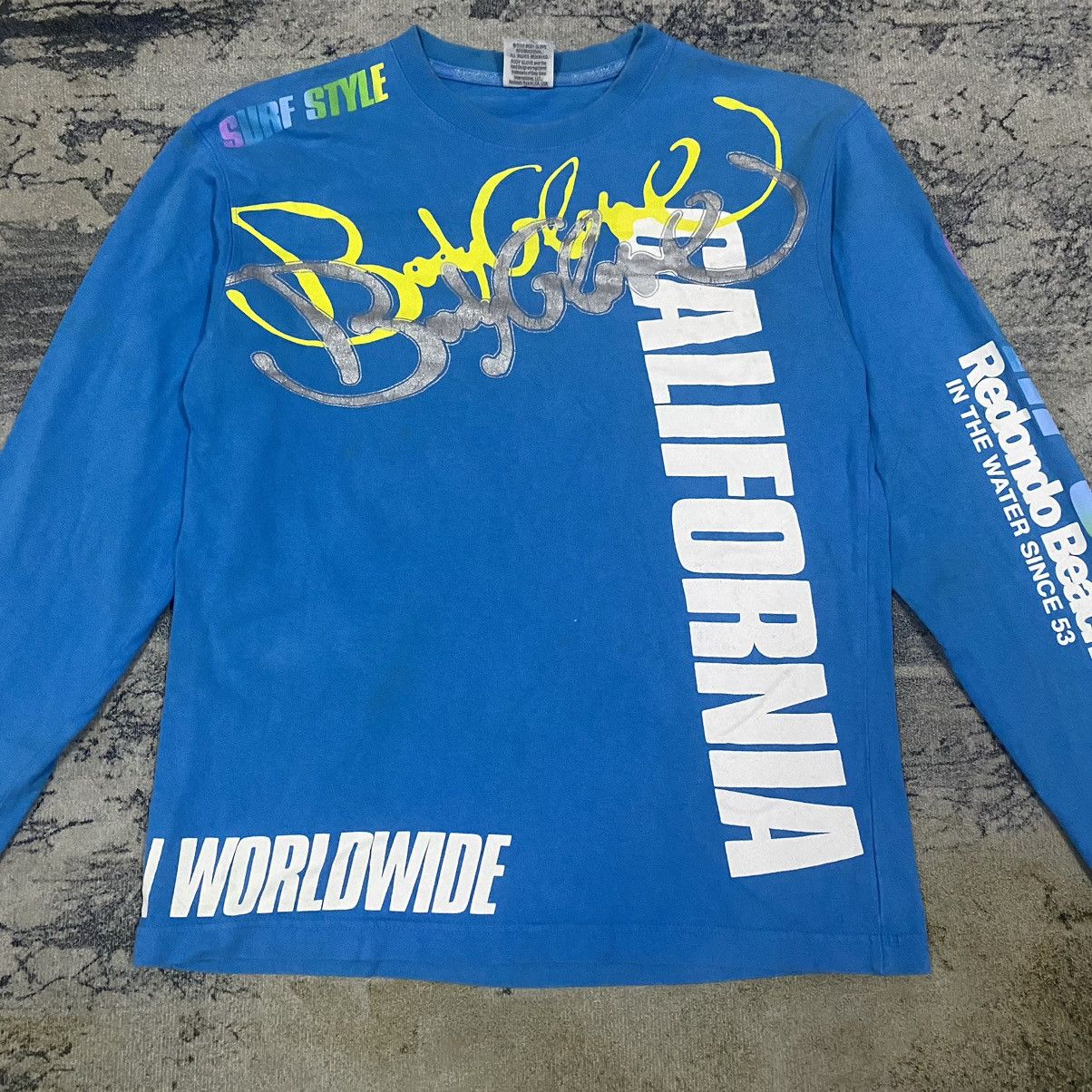 Body Glove × Vintage Vintage Body Glove Spellout All Side Long Sleeve Size US S / EU 44-46 / 1 - 2 Thumbnail