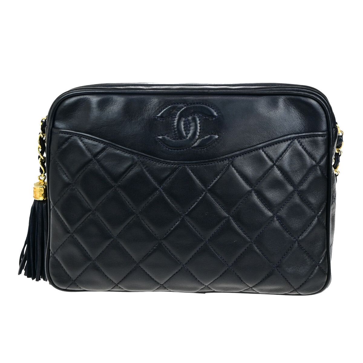 Chanel Chanel Vintage Camera Tassel Bag Quilted Leather Size ONE SIZE - 1 Thumbnail