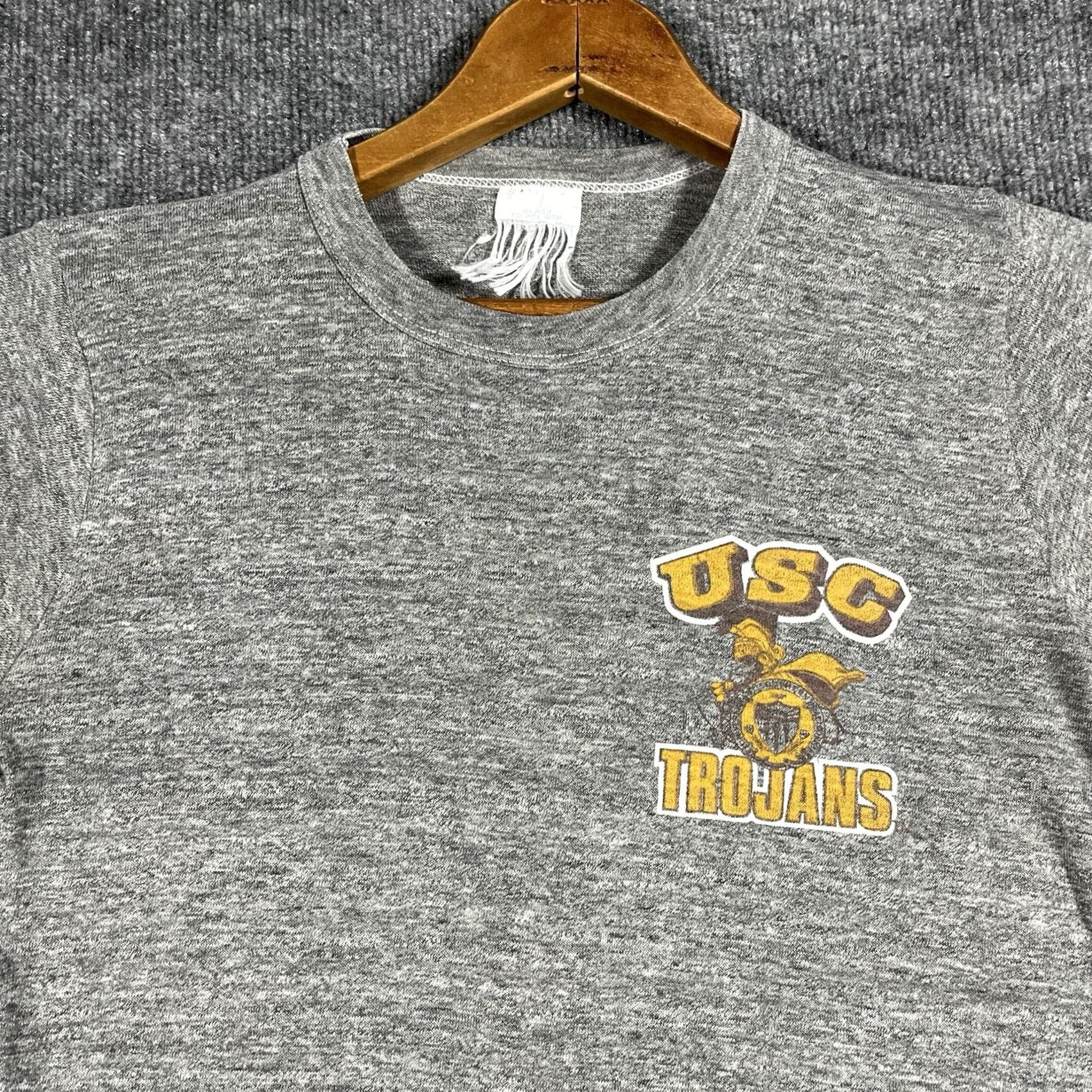 Russell Athletic VINTAGE USC Trojans T Shirt XS Gray Russell Athletic 1970s Graphic Tee Boys Mens Women Girls Size US XS / EU 42 / 0 - 2 Thumbnail