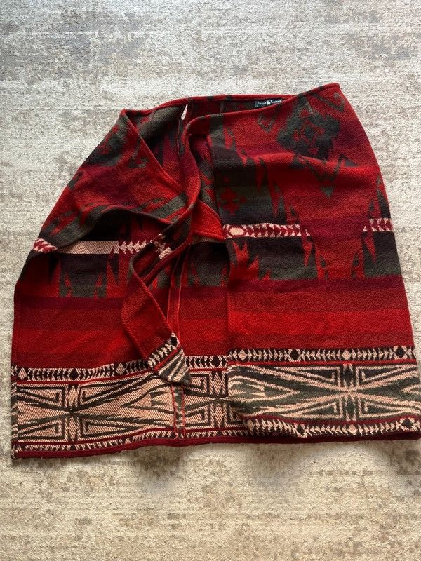 Polo Ralph Lauren Polo Ralph Lauren Aztec Skirt Vintage 90s Wool Made in Italy Size 34" / US 12 / IT 48 - 2 Thumbnail