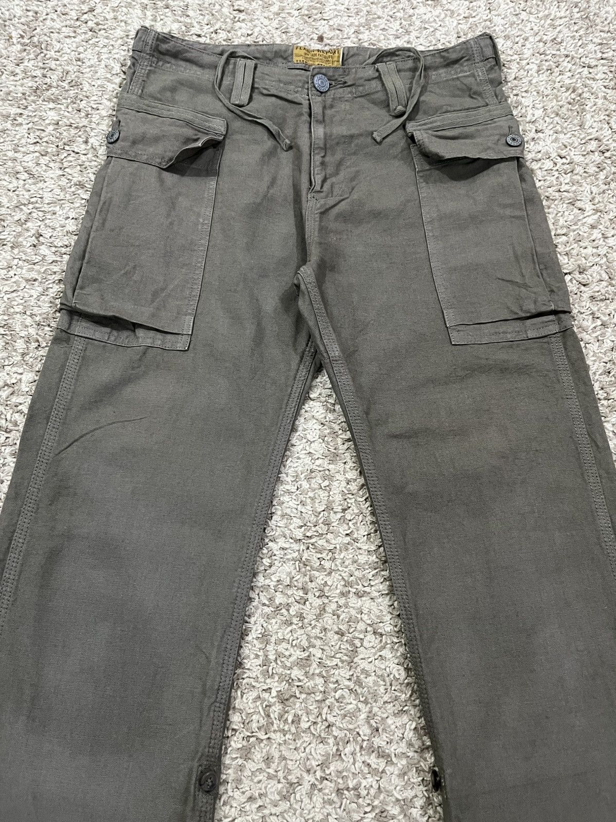 Japanese Brand FINAL DROP‼️ 🔥 FLASH REPORT WIDE POCKET FATIGUE PANTS Size US 32 / EU 48 - 2 Thumbnail