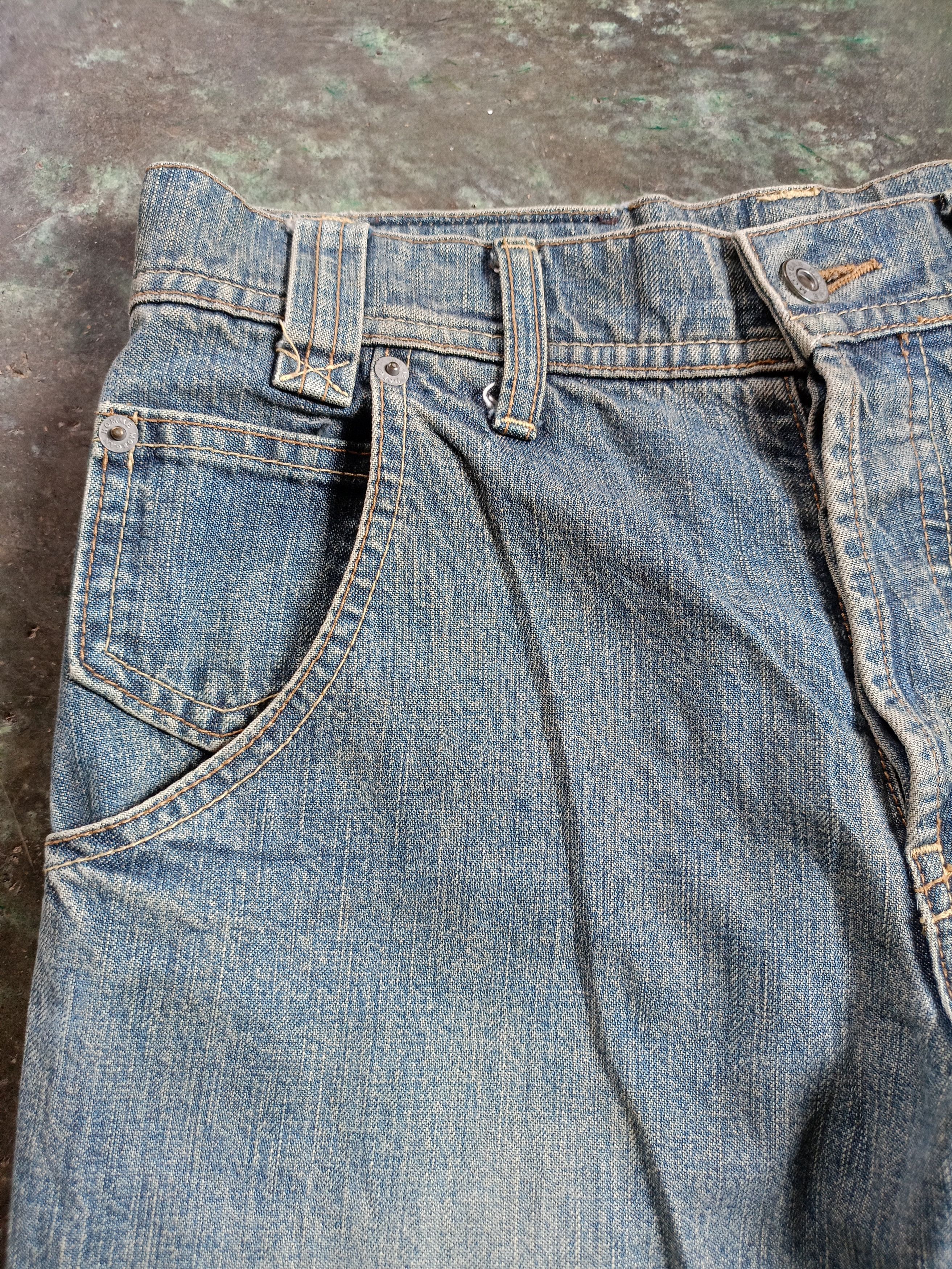 Japanese Brand 2000s Morgan Homme - ifsixwasnine style Flare Denim Pants Size US 28 / EU 44 - 3 Thumbnail