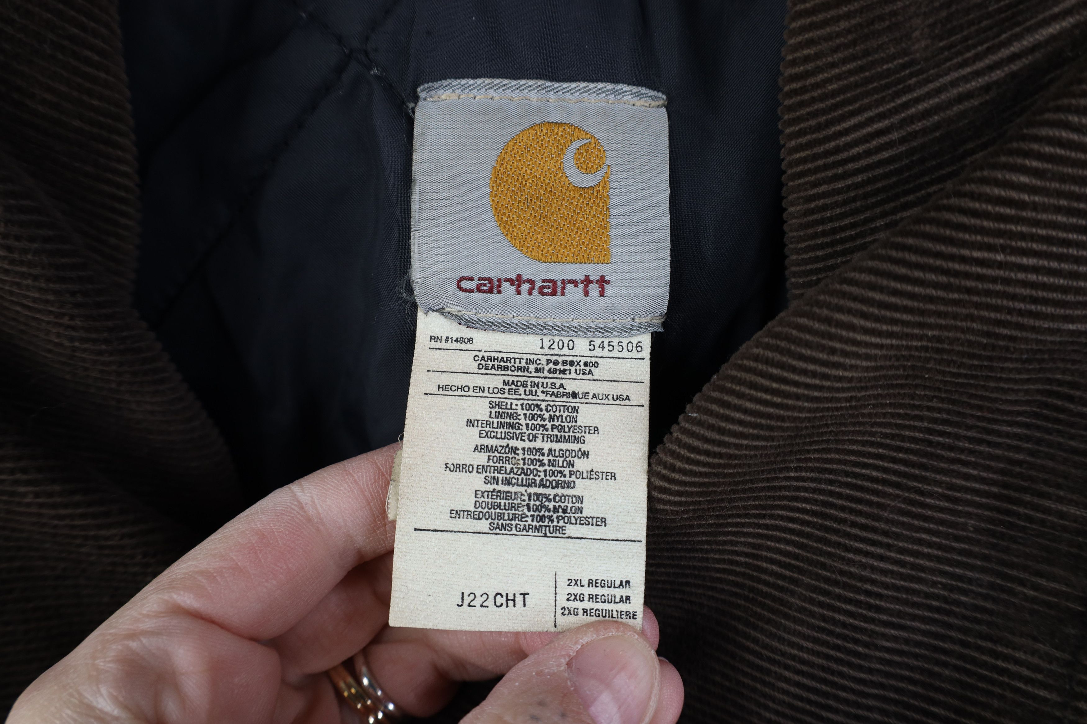 Carhartt Vintage Y2K 2000 Carhartt Detroit Jacket Brown Canvas USA Size US XXL / EU 58 / 5 - 9 Thumbnail