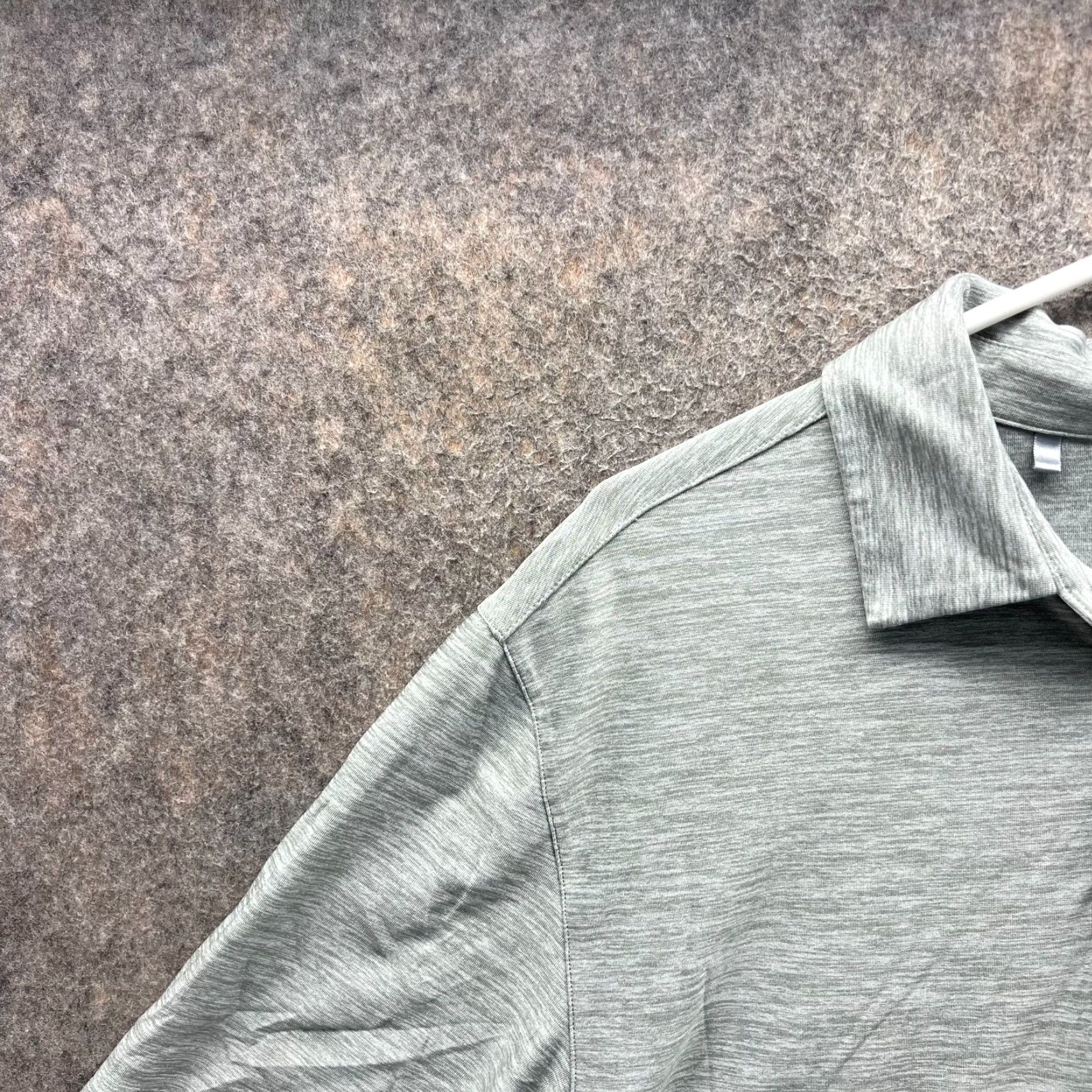 Under Armour Under Armour Polo Shirt Mens L Heather Gray HeatGear Golf Golfer Mirasol Vintage Regular Button Logo Size US L / EU 52-54 / 3 - 7 Thumbnail