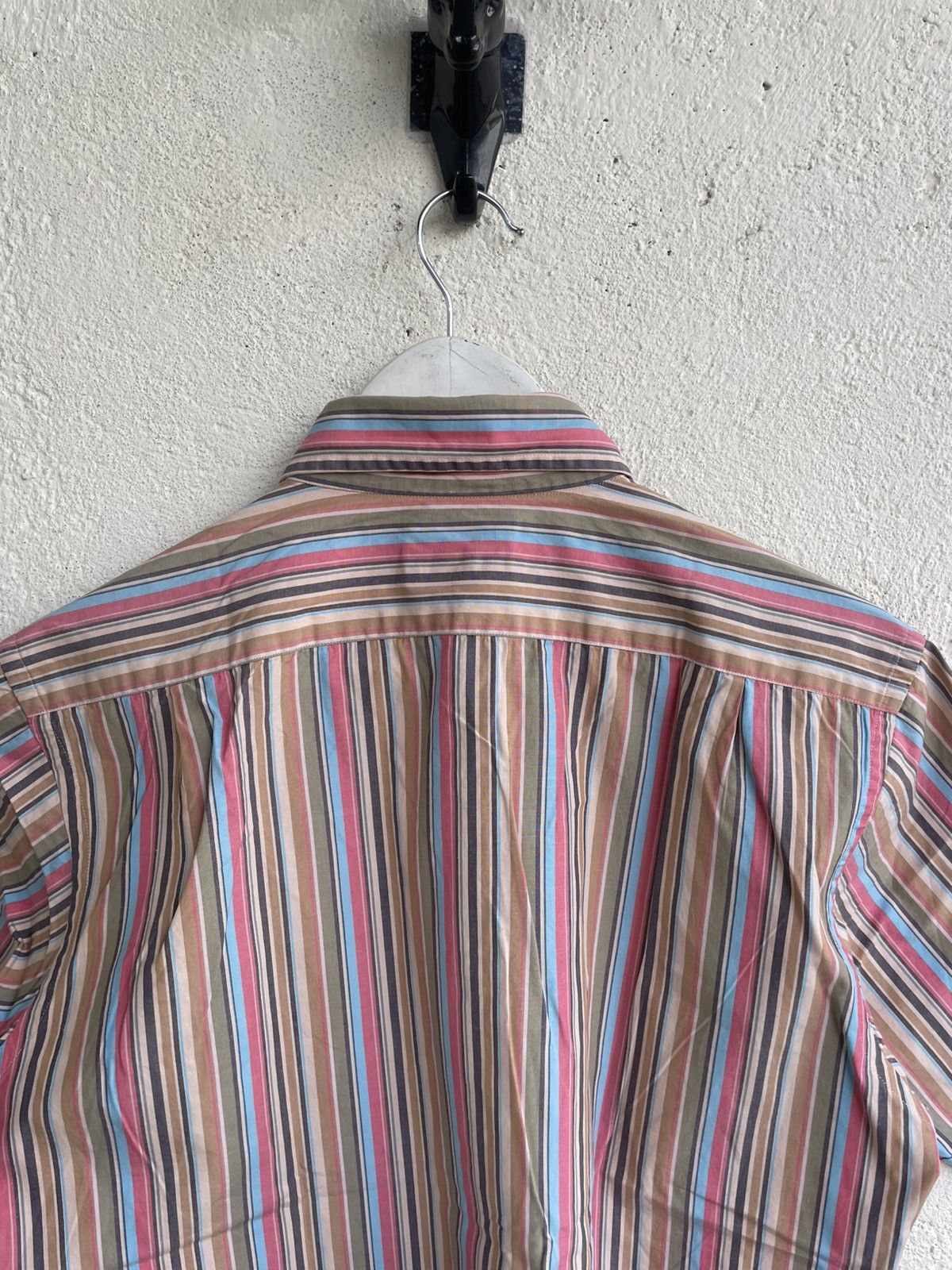 Burberry 2000s Burberry Stripe Multi Color Shirt Novacheck Hysteric Size US L / EU 52-54 / 3 - 9 Thumbnail