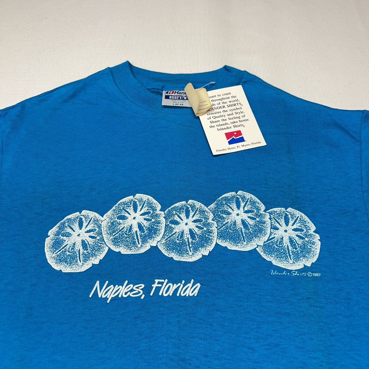 Vintage Florida Tee Shirt Sand Naples Beach Single Stitch 1980s Size US L / EU 52-54 / 3 - 2 Thumbnail