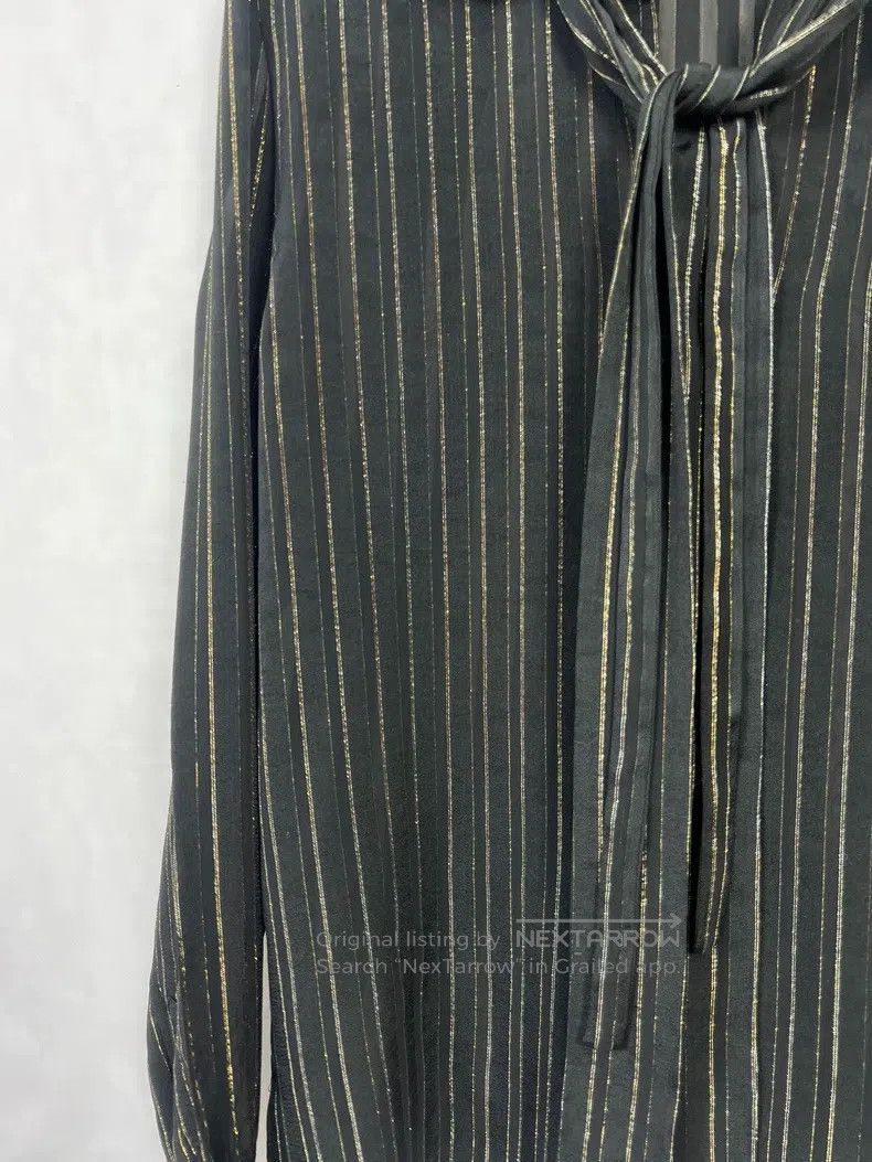 Saint Laurent Paris Saint Laurent Paris Mulberry Silk Black and Gold Striped B Size XS / US 0-2 / IT 36-38 - 4 Thumbnail