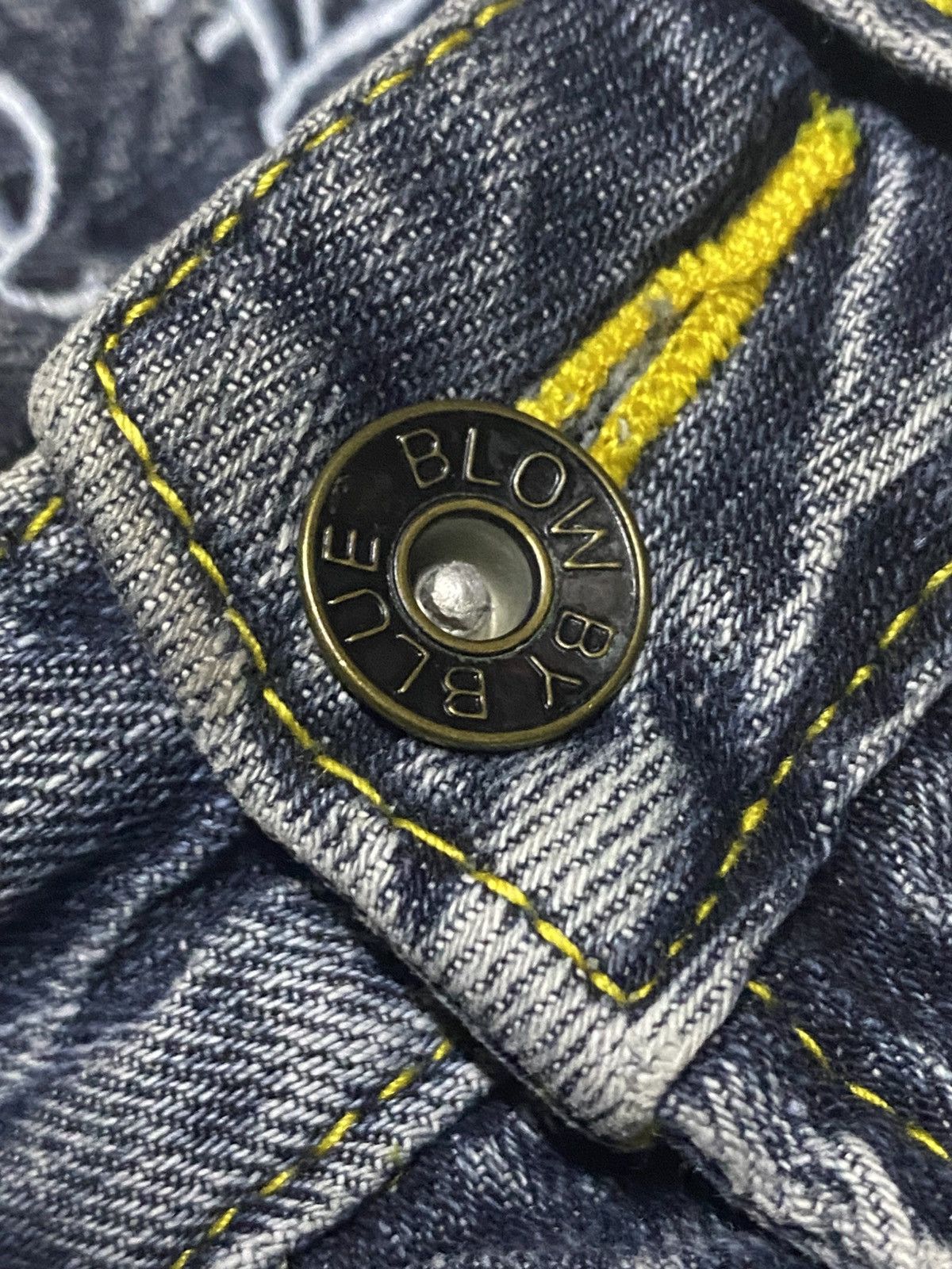 Tornado Mart Vintage Japanese Brand Skull Blow By Blue Loose Jeans Size US 30 / EU 46 - 12 Thumbnail