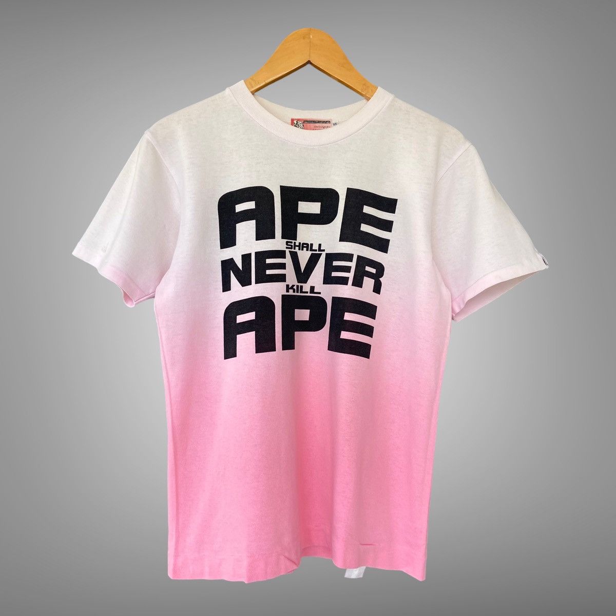 Bape × Vintage Gradient Ape Shall Never Kill Ape Tee Size US S / EU 44-46 / 1 - 1 Thumbnail