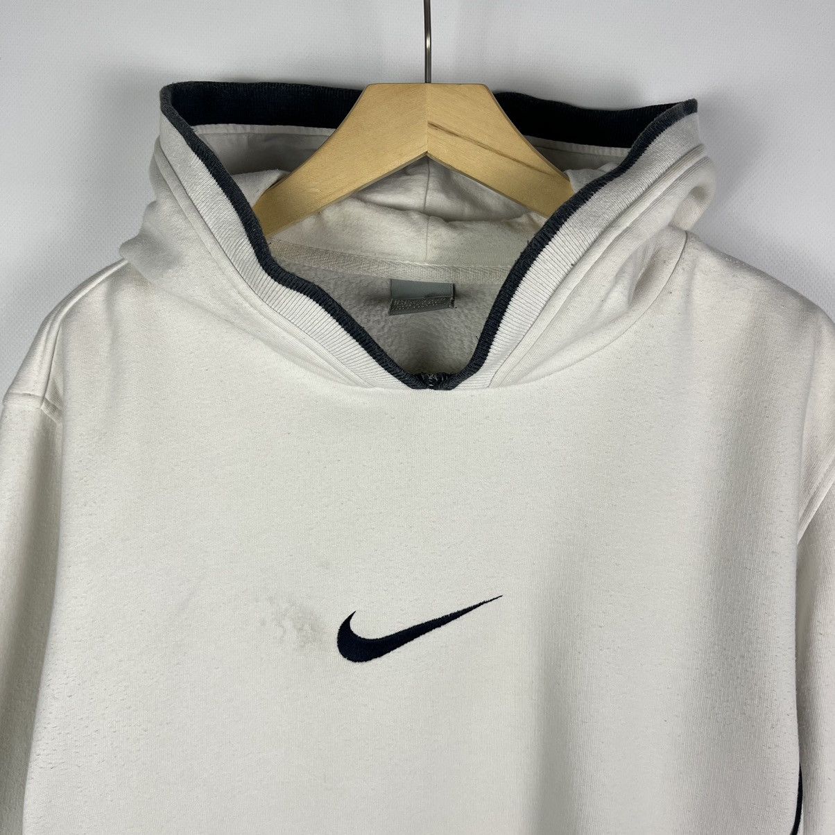 Vintage Nike Swoosh Hoodie Embroidered Logo OG 90s