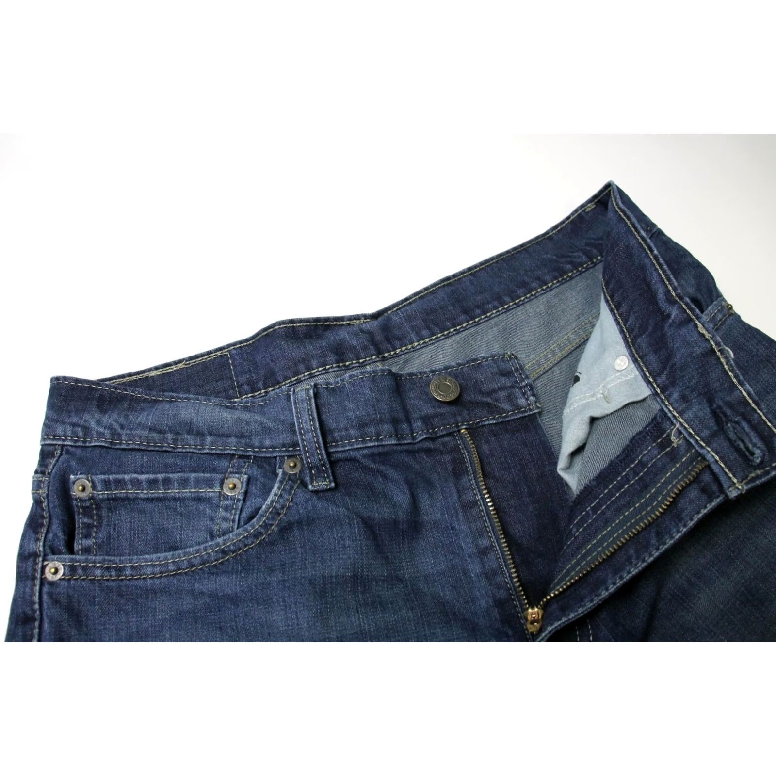 Levi's LEVI'S 511 Jeans Men's W32/L32 Denim Blue Faded Whiskered Zip Fly Regular Fit Tapered Style Jeans Size US 32 / EU 48 - 4 Thumbnail