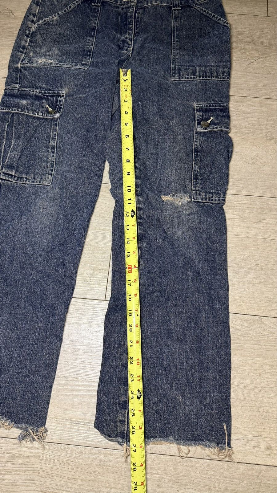 Tripp NYC Y2K 2000s Falls Creek Cargo Baggy Straight Legged Denim Jean Size 30" / US 8 / IT 44 - 6 Thumbnail