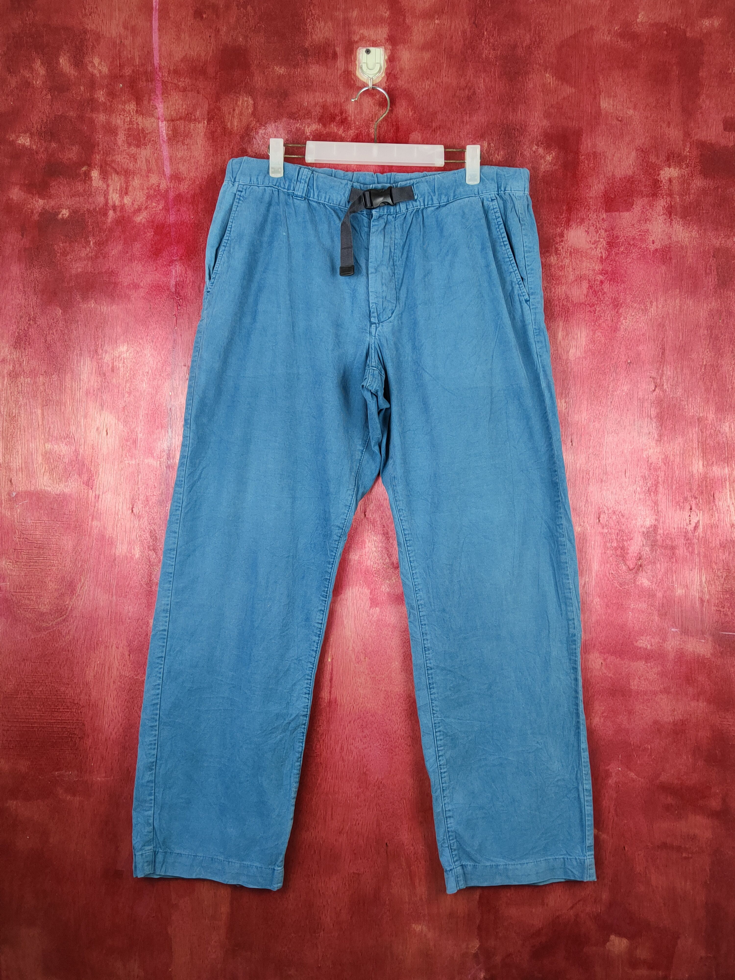 image of Corduroi Club x Uniqlo Blue Multipocket Corduroy Pants S1425, Men's (Size 33)