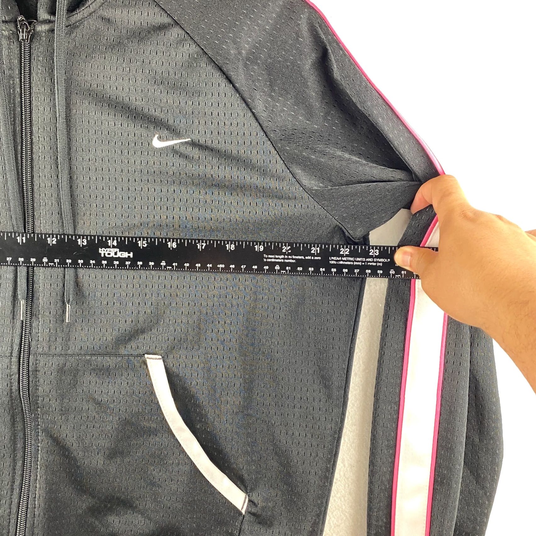 Nike Nike Hoodie Womens Large L Black Full Zip Embroidered Active Breathable Size L / US 10 / IT 46 - 5 Thumbnail