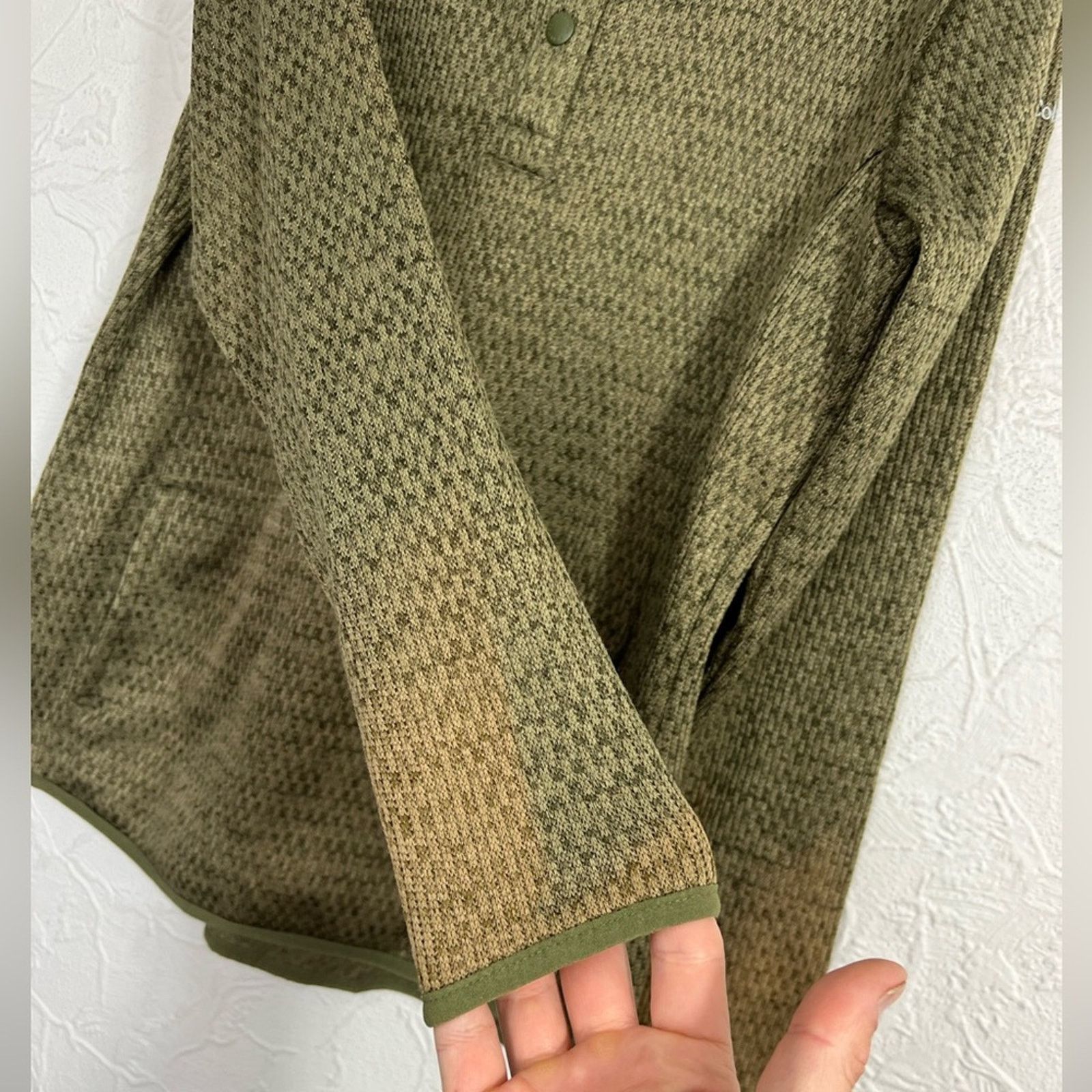 Columbia Columbia Hoodie Womens Large Green Pullover 1/4 Snap Hoody Size L / US 10 / IT 46 - 4 Thumbnail