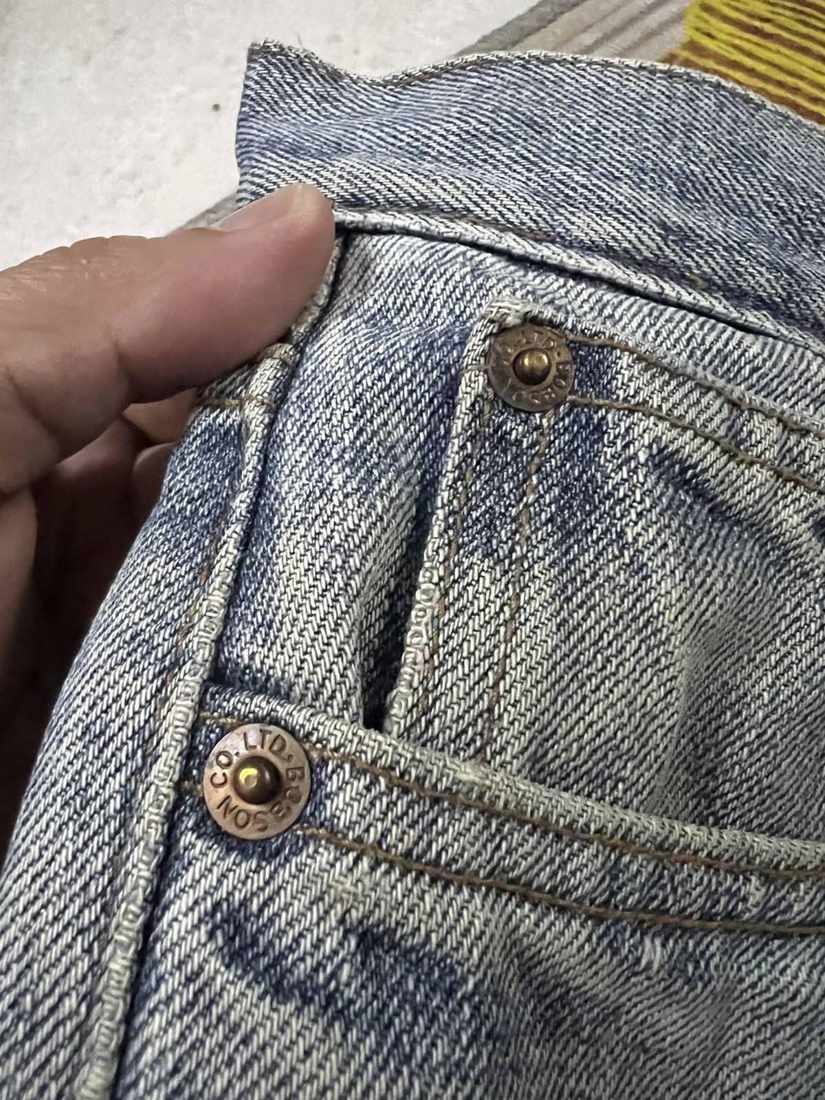 If Six Was Nine × Japanese Brand 💥FLARE💥VINTAGE 90’S BOBSON SINGLE R DISTRESSED JEANS Size US 29 - 15 Thumbnail