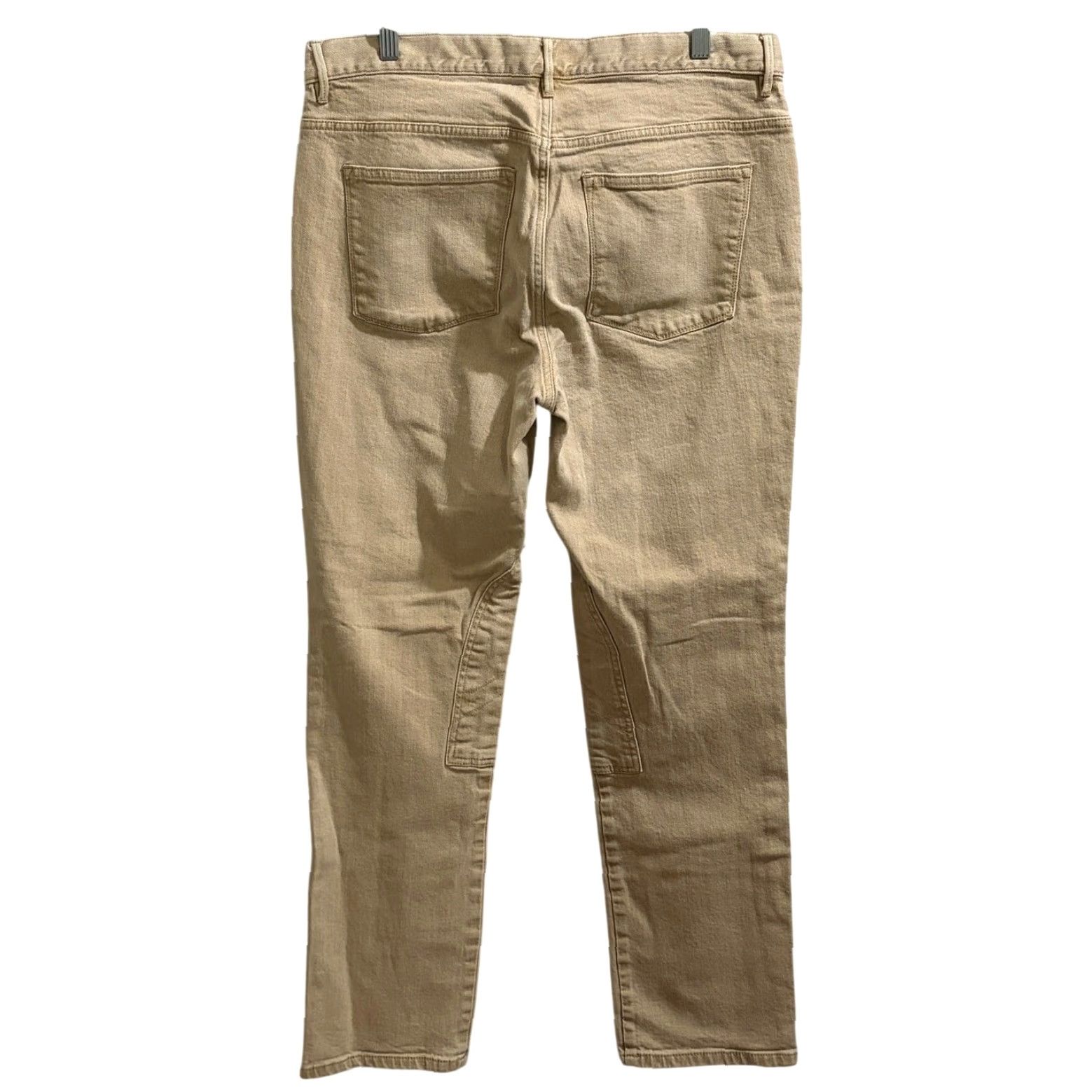 Ralph Lauren Ralph Lauren Pants Womens 12 Tan Beige Stretch Knee Patch Riding Equestrian Chino Straight Leg 31in Inseam Size 34" / US 12 / IT 48 - 2 Thumbnail
