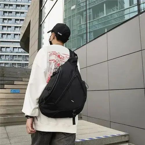 Japanese Brand × Vintage Harajuku Large Nylon Sling Bag Unisex Size ONE SIZE - 1 Thumbnail