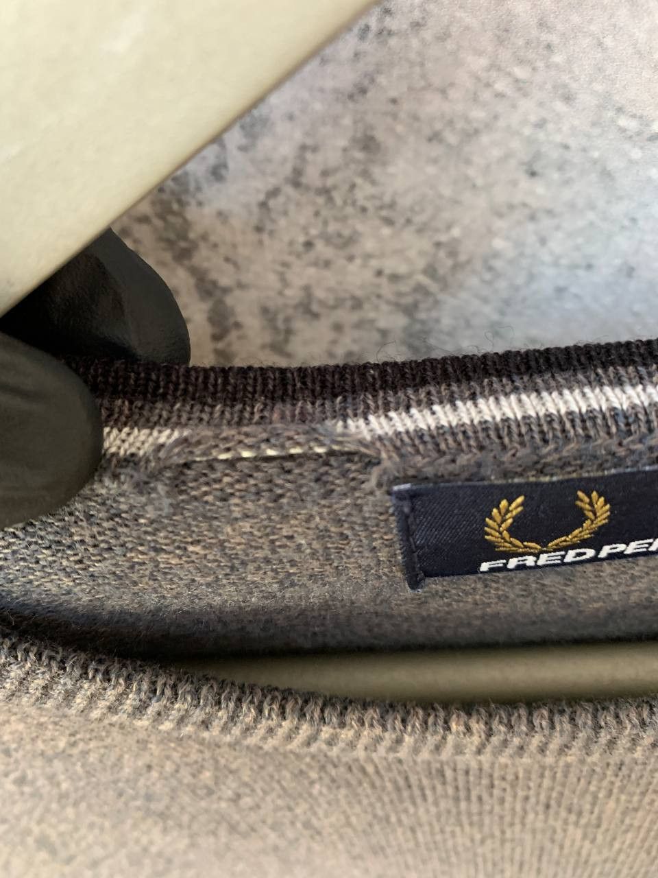 Fred Perry Fred Perry Gray Crew Neck Merino Wool Sweater Sweatshirt Size US S / EU 44-46 / 1 - 15 Thumbnail