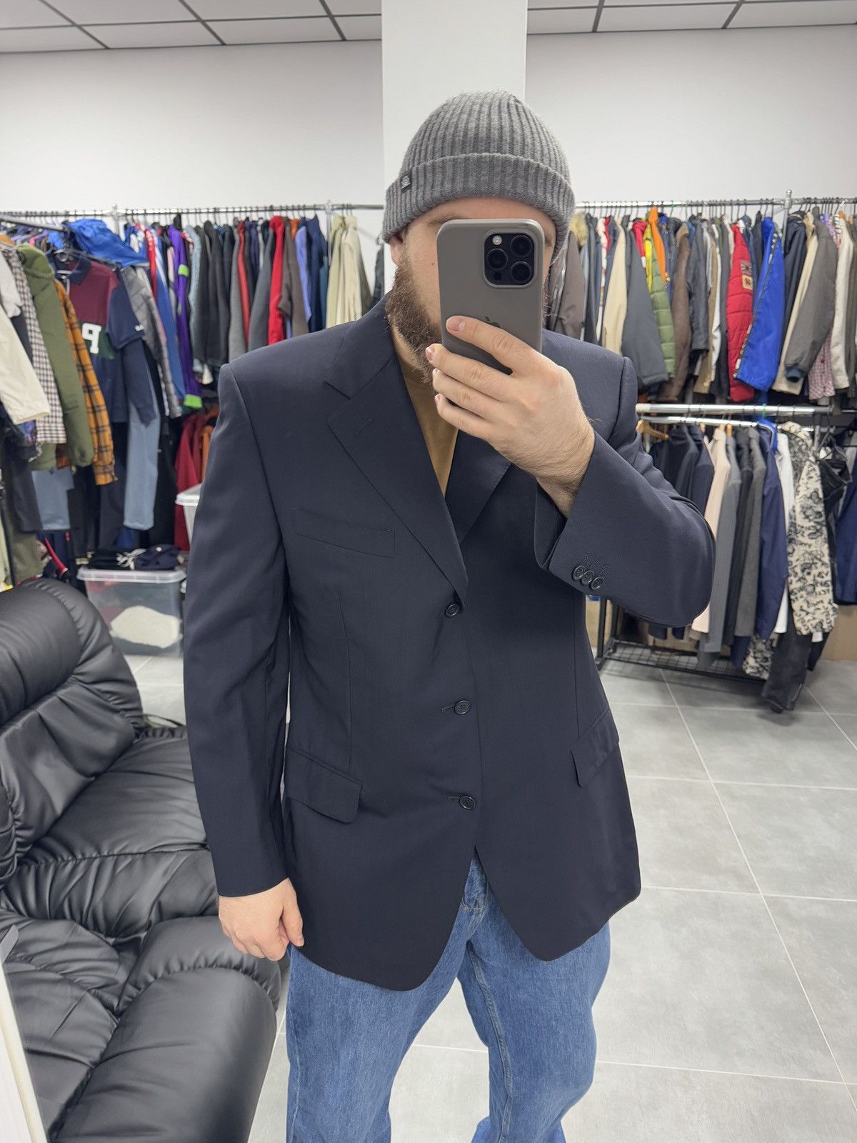Canali Canali Wool Blazer Size 54R Size 54R - 2 Thumbnail