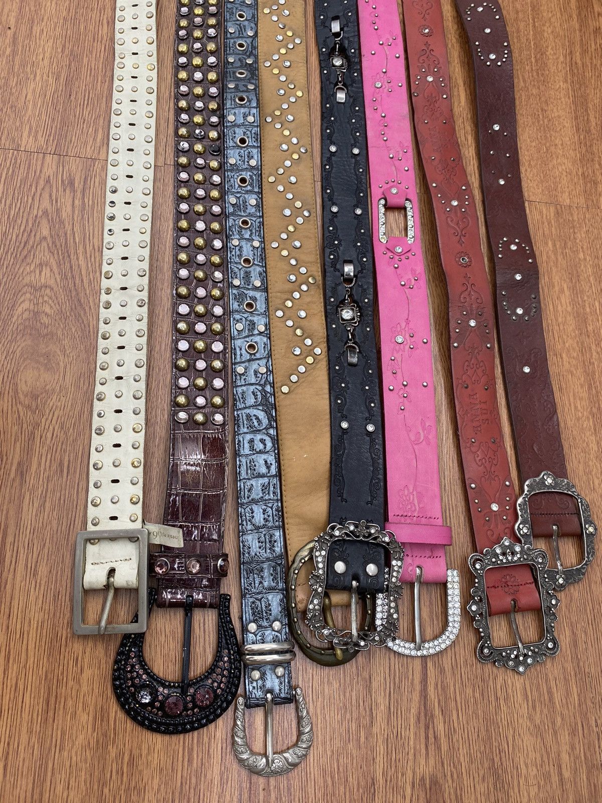If Six Was Nine × Japanese Brand × Le Grande Bleu (L.G.B.) Studded leather belt Size ONE SIZE - 5 Thumbnail