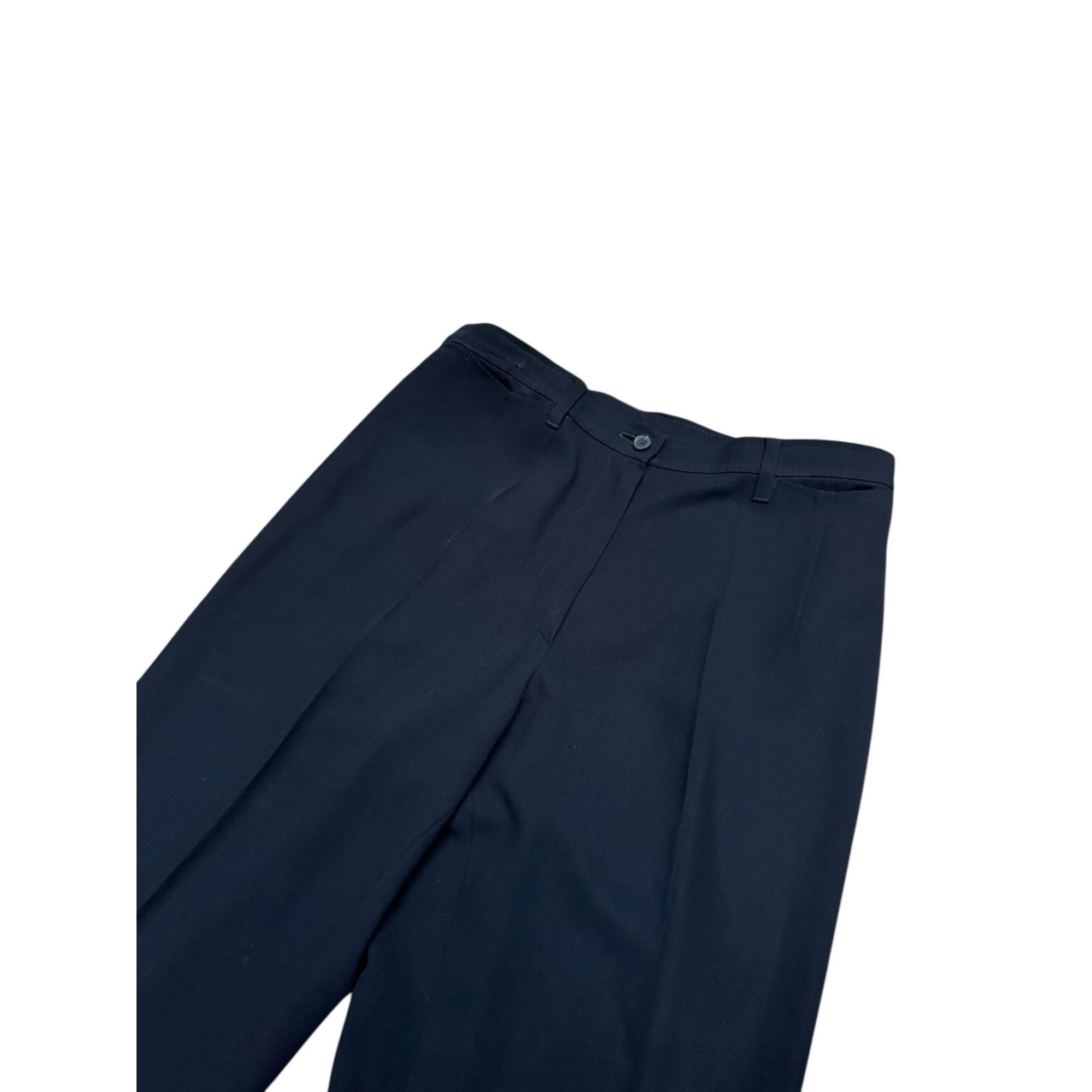 Jil Sander High-Waisted Black Wool Tailored Trousers Size 27" / US 4 / IT 40 - 2 Thumbnail