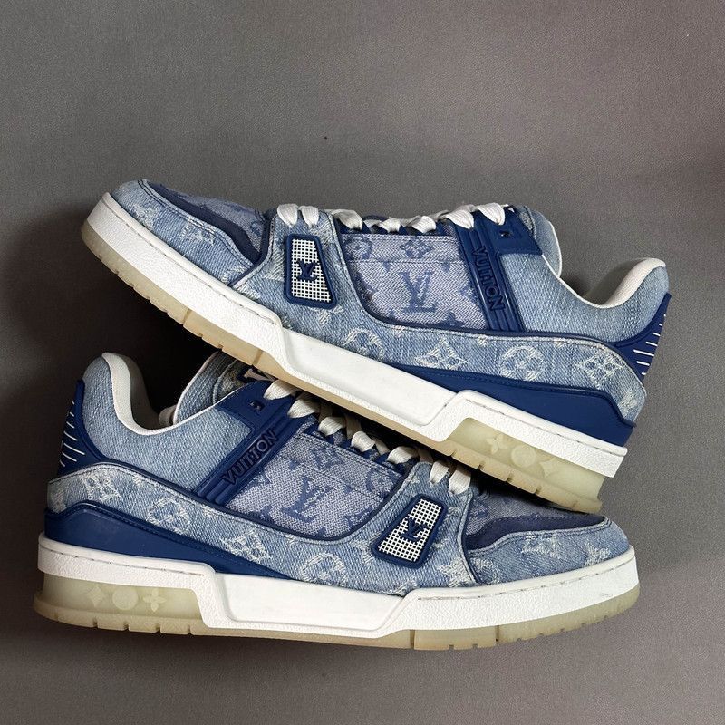 Louis Vuitton Louis Vuitton Denim Trainer Low-Top Sneakers for Men -2508 Size US 7.5 / EU 40-41 - 8 Thumbnail