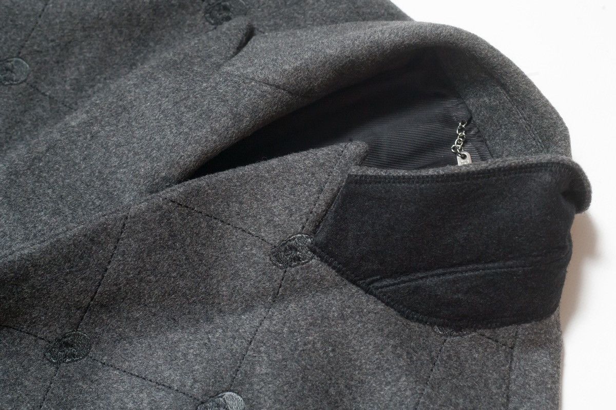 Philipp Plein PHILIPP PLEIN Monogram Embossed Skull Wool Coat Size US L / EU 52-54 / 3 - 14 Thumbnail