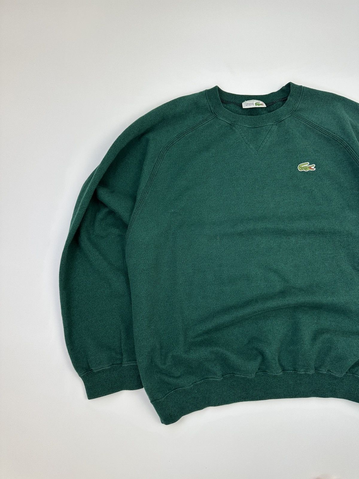 Lacoste 90's Chemise Lacoste Baggy Sweatshirt Logo Green Size US L / EU 52-54 / 3 - 3 Thumbnail