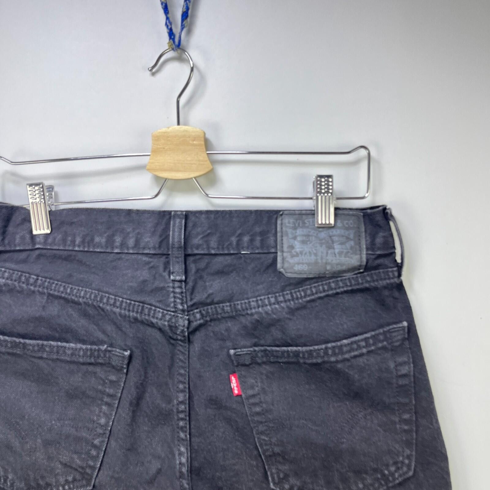 Levi's Vintage Levis Red Tab Black Jorts Jean Shorts 32 Size US 32 / EU 48 - 2 Thumbnail