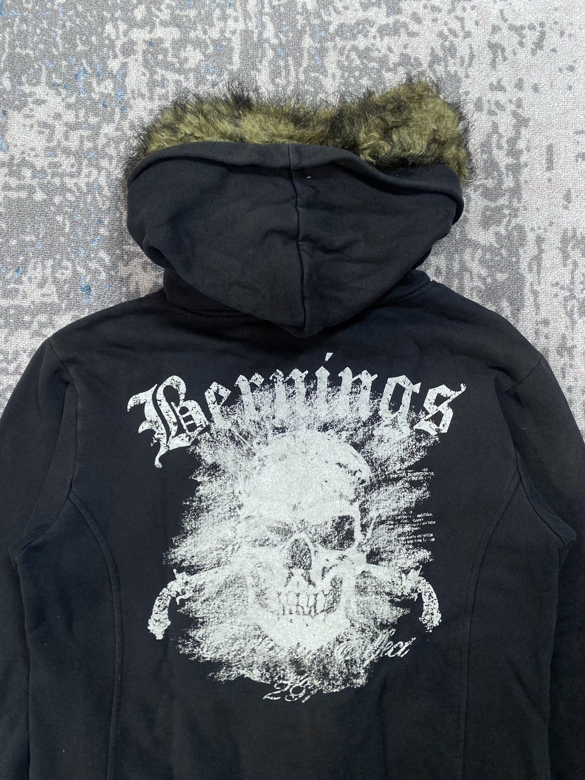 Japanes Bernings Sho Fur Hoodie Vkei Gothic Kmrii Style