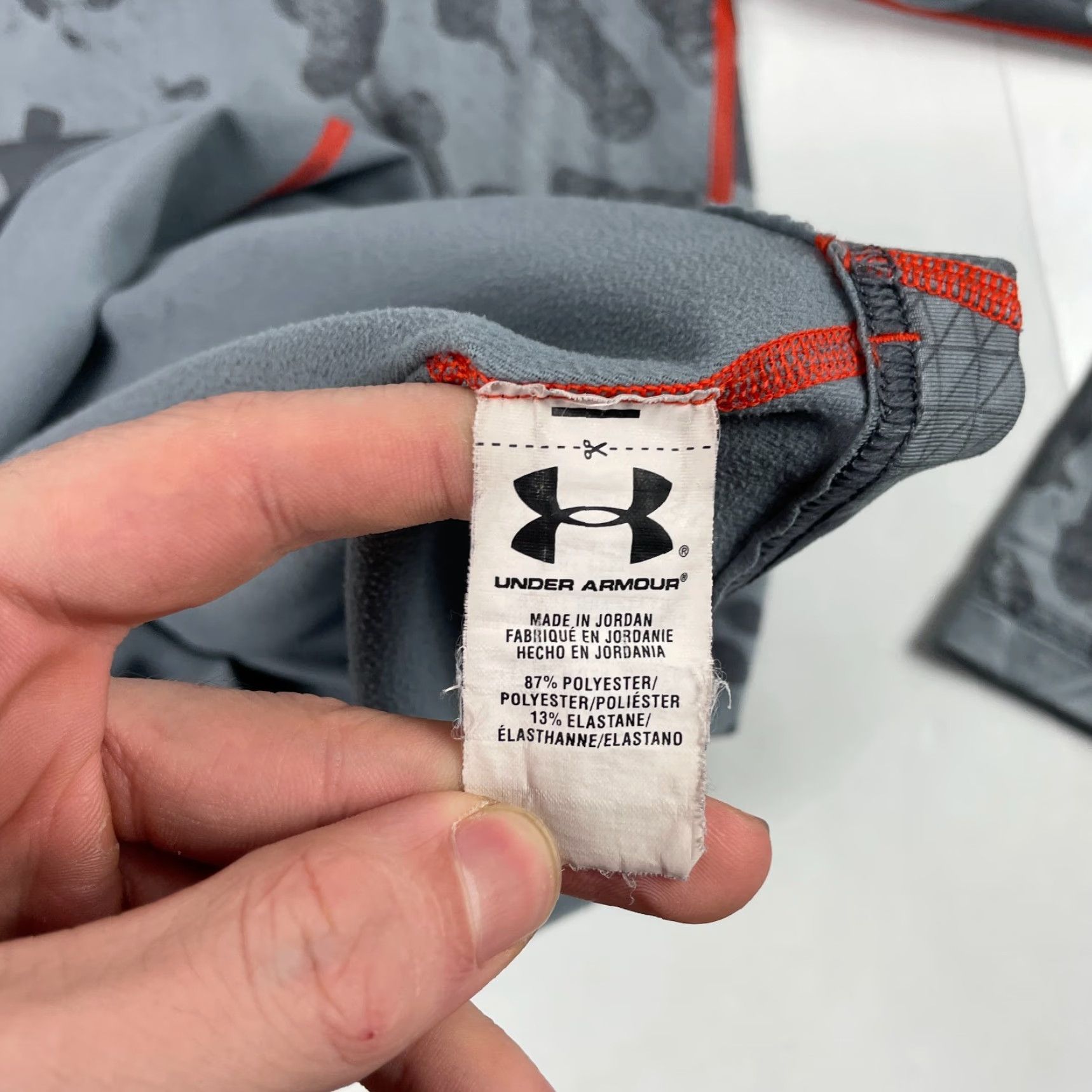 Under Armour Under Armour Shirt Mens Medium Gray ColdGear Compression Camouflage Size US M / EU 48-50 / 2 - 6 Thumbnail