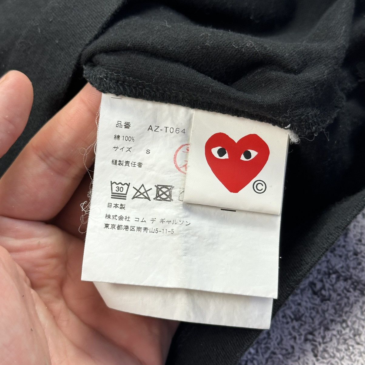 Comme des Garcons Comme Des Garcons Play T shirt Women’s Size S Black Size S / US 4 / IT 40 - 4 Thumbnail