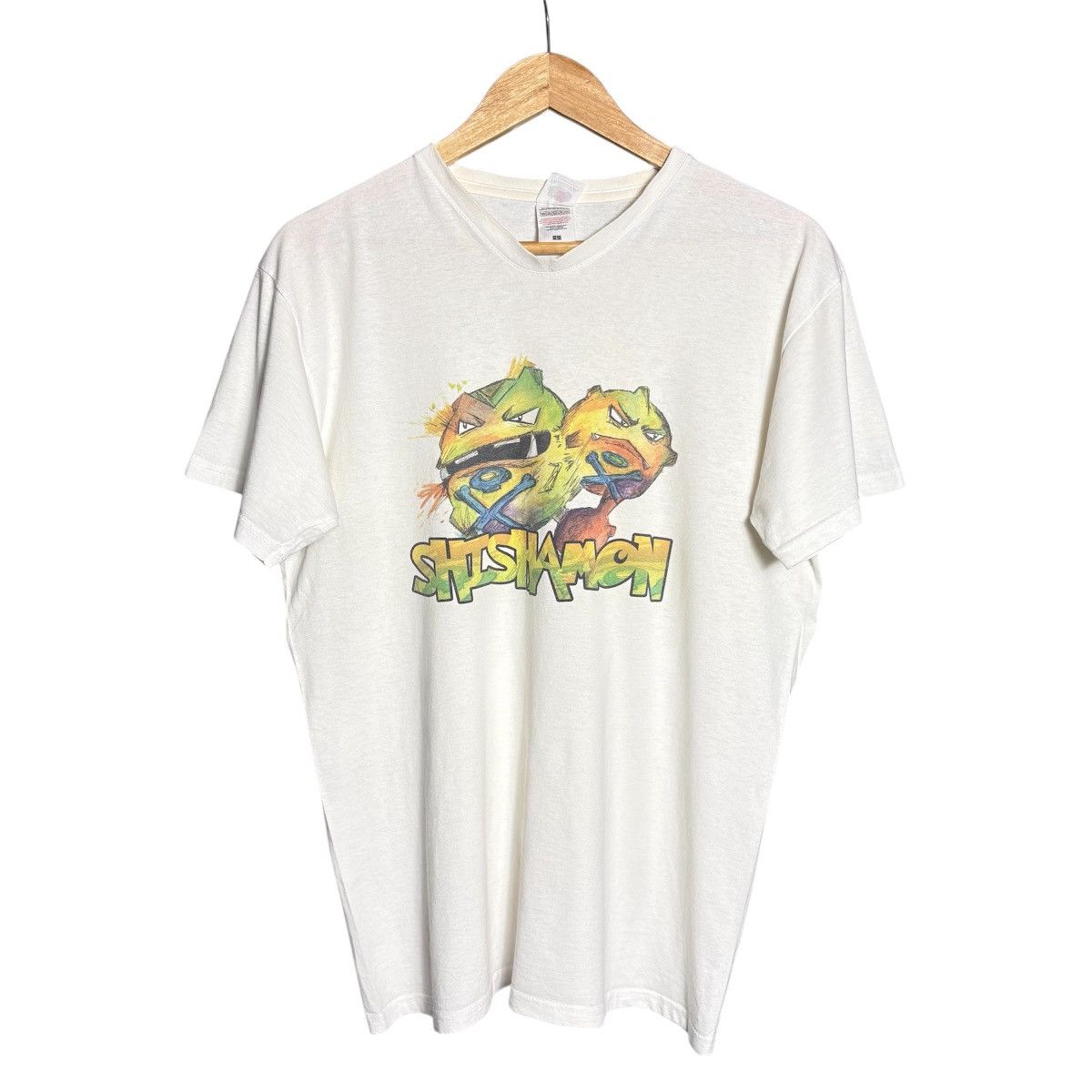 Anime Vintage Shishamon Parody Pokemon Anime Japanese Band Tee Size US L / EU 52-54 / 3 - 1 Thumbnail