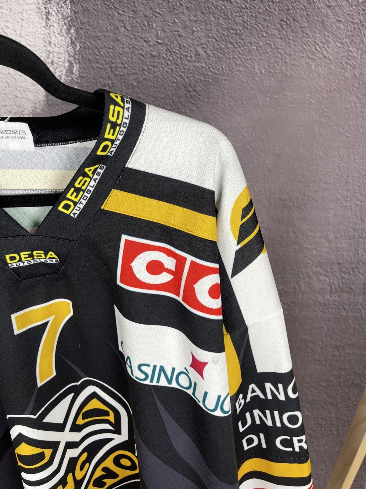Vintage Interhockey vintage HC Lugano #7 Alessandro Chiesa jersey Size US XXL / EU 58 / 5 - 6 Thumbnail