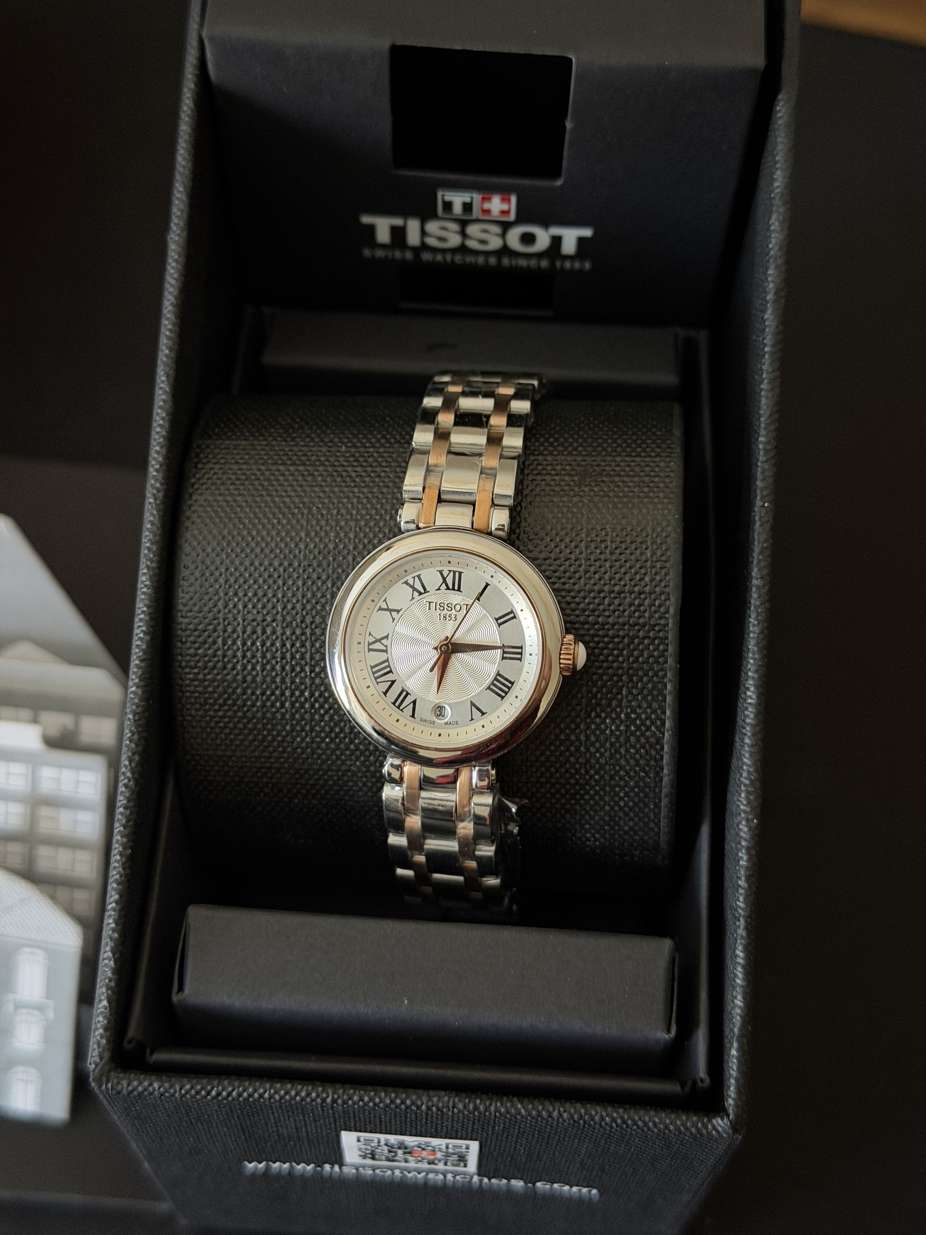 Tissot Tissot Bellissima 26mm Women’s Swiss Quartz Two-Tone Watch Size ONE SIZE - 1 Thumbnail