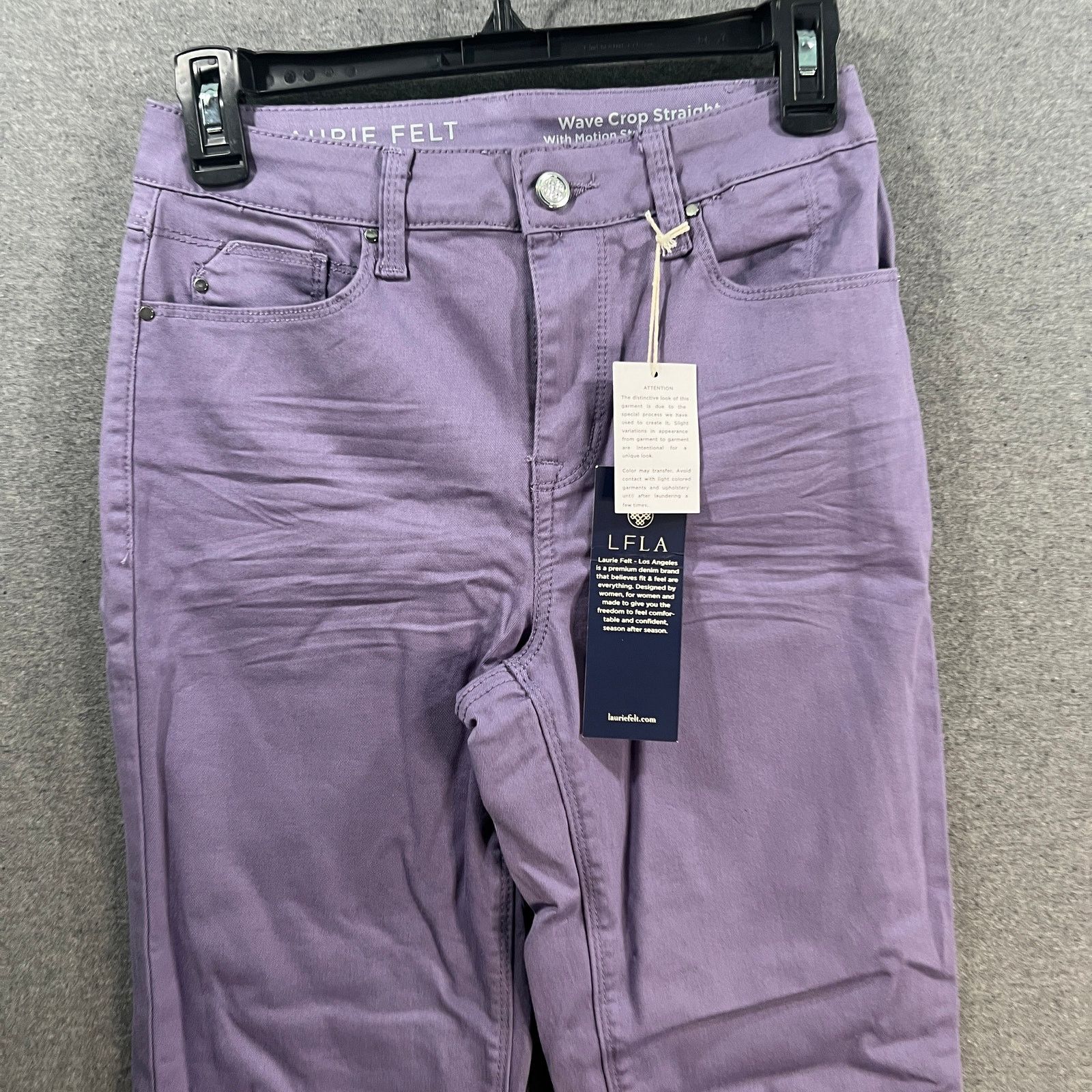 Other Laurie Felt Regular Wave Denim 5-Pocket Crop Straight Jeans Size 26" / US 2 / IT 38 - 7 Thumbnail