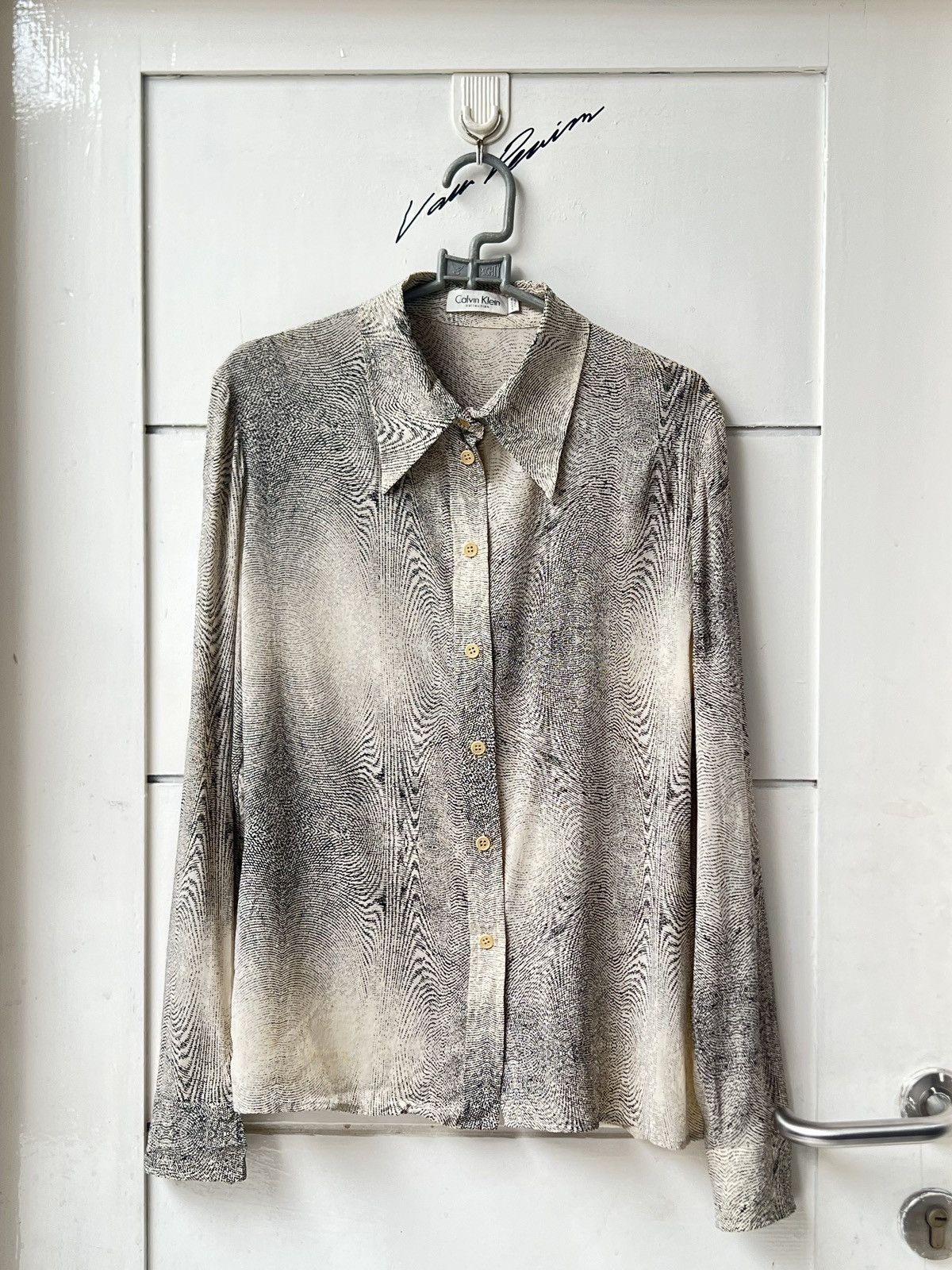 Calvin Klein Calvin Klein Collection Motive Shirt Size US XS / EU 42 / 0 - 9 Thumbnail