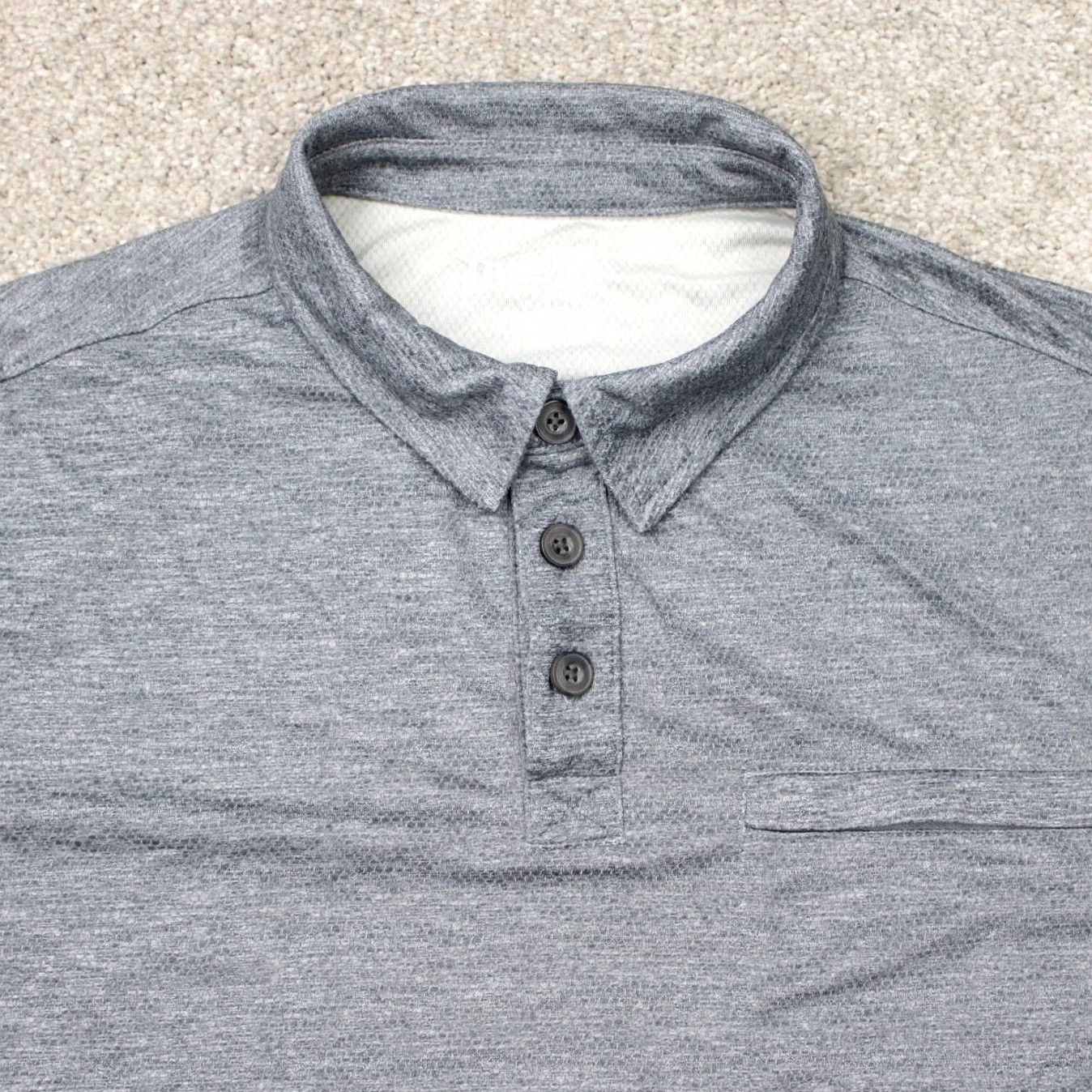Vintage Duluth Polo Shirt Mens Large Gray Relaxed Fit Short Sleeve Polo Shirt Shirt Grays Mens Size US L / EU 52-54 / 3 - 4 Thumbnail