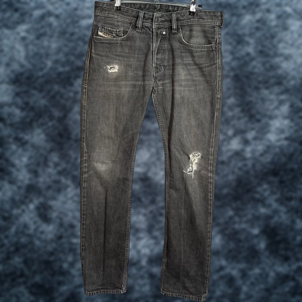 Diesel Diesel Jeans Slim Straight 29x32 Dark Gray Safado Mens Italy Size US 29 - 1 Thumbnail