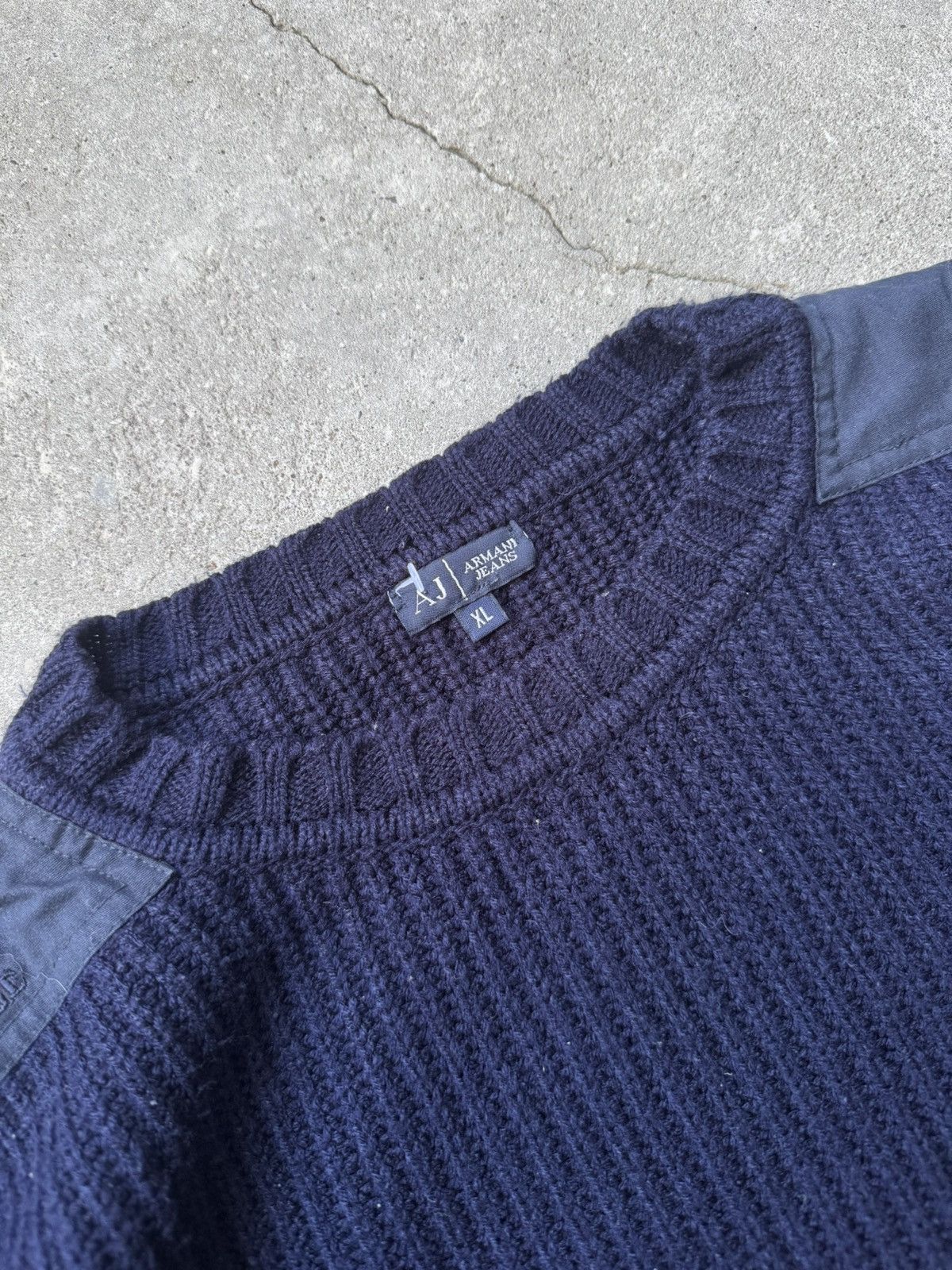 Armani Exchange Vintage Armani Military Sweater Wool Size US XL / EU 56 / 4 - 6 Thumbnail
