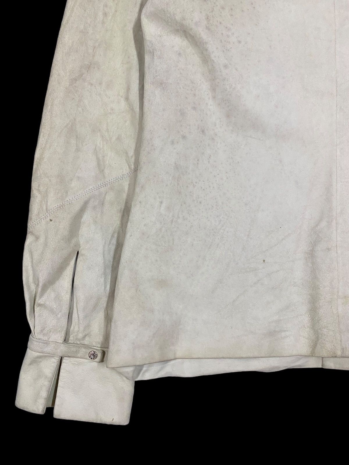 Loewe Authentic🔥Loewe Goat Skin/Silk Liner Button Ups Shirt Size US XXS / EU 40 - 20 Thumbnail